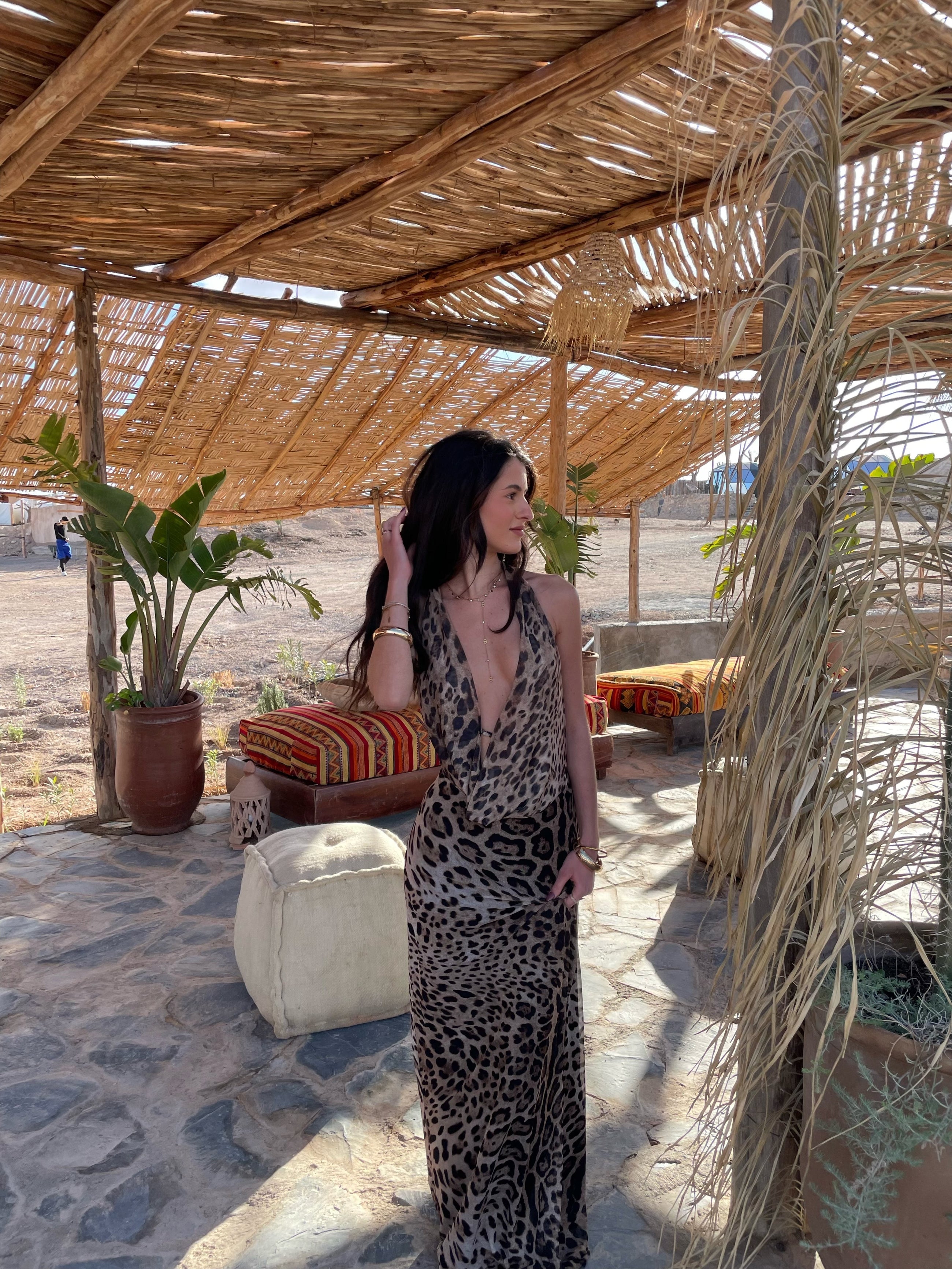 Columbine | Leopard Maxi Dress