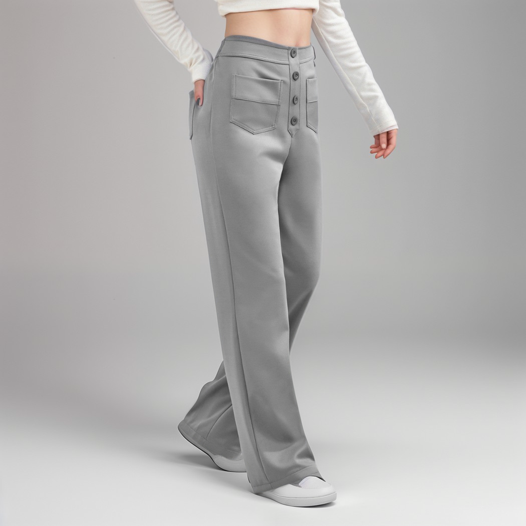 Léa | High-Waisted Elastic Pants