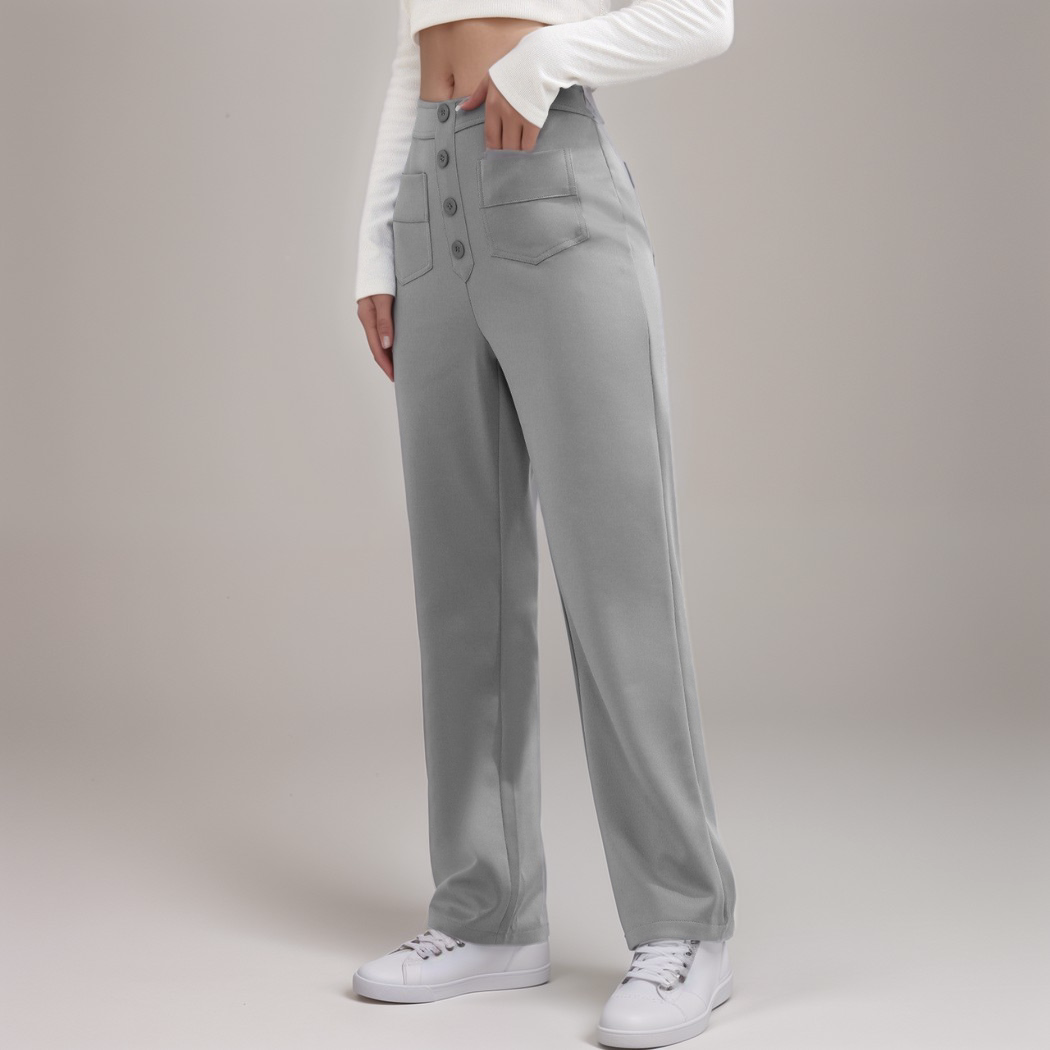 Léa | High-Waisted Elastic Pants