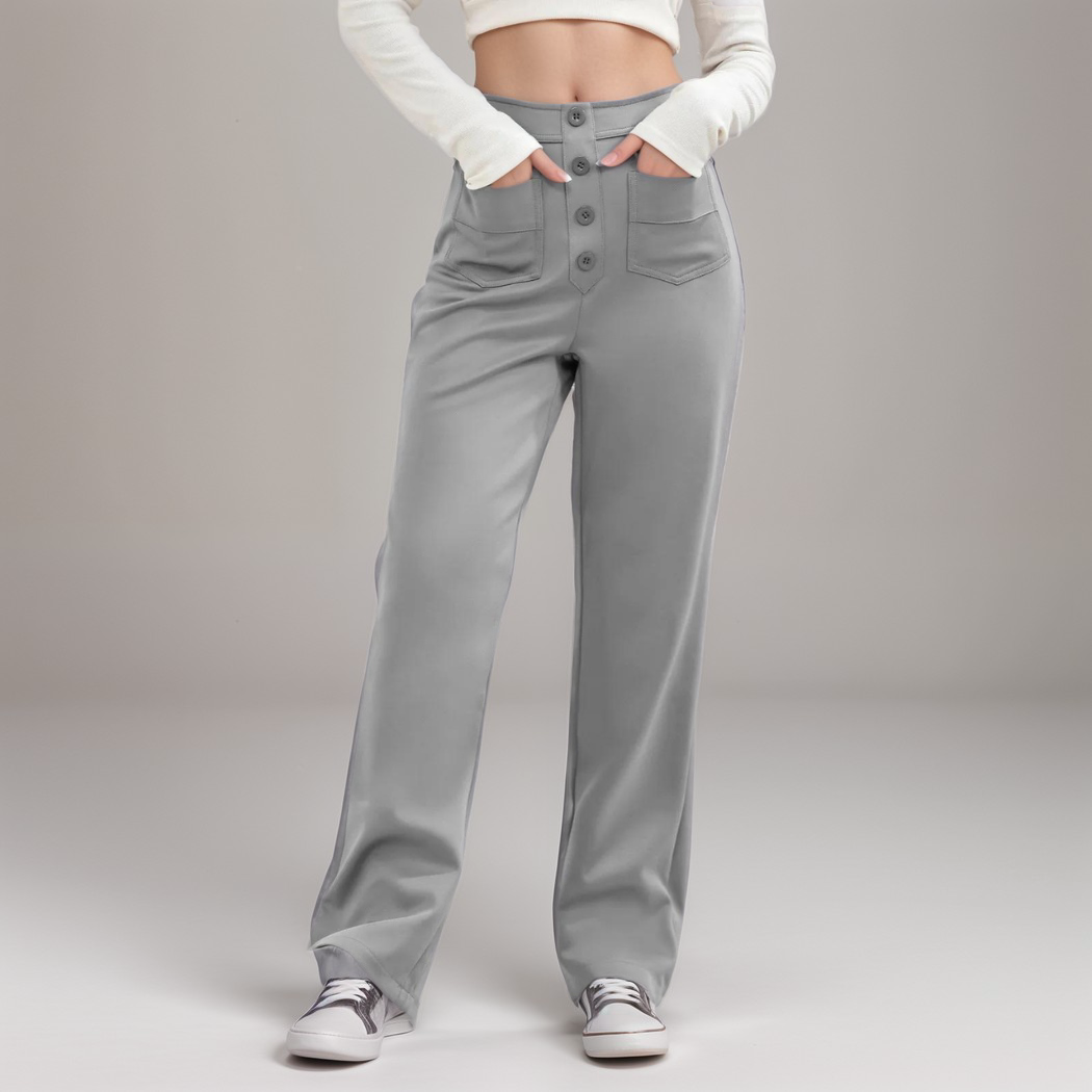 Léa | High-Waisted Elastic Pants