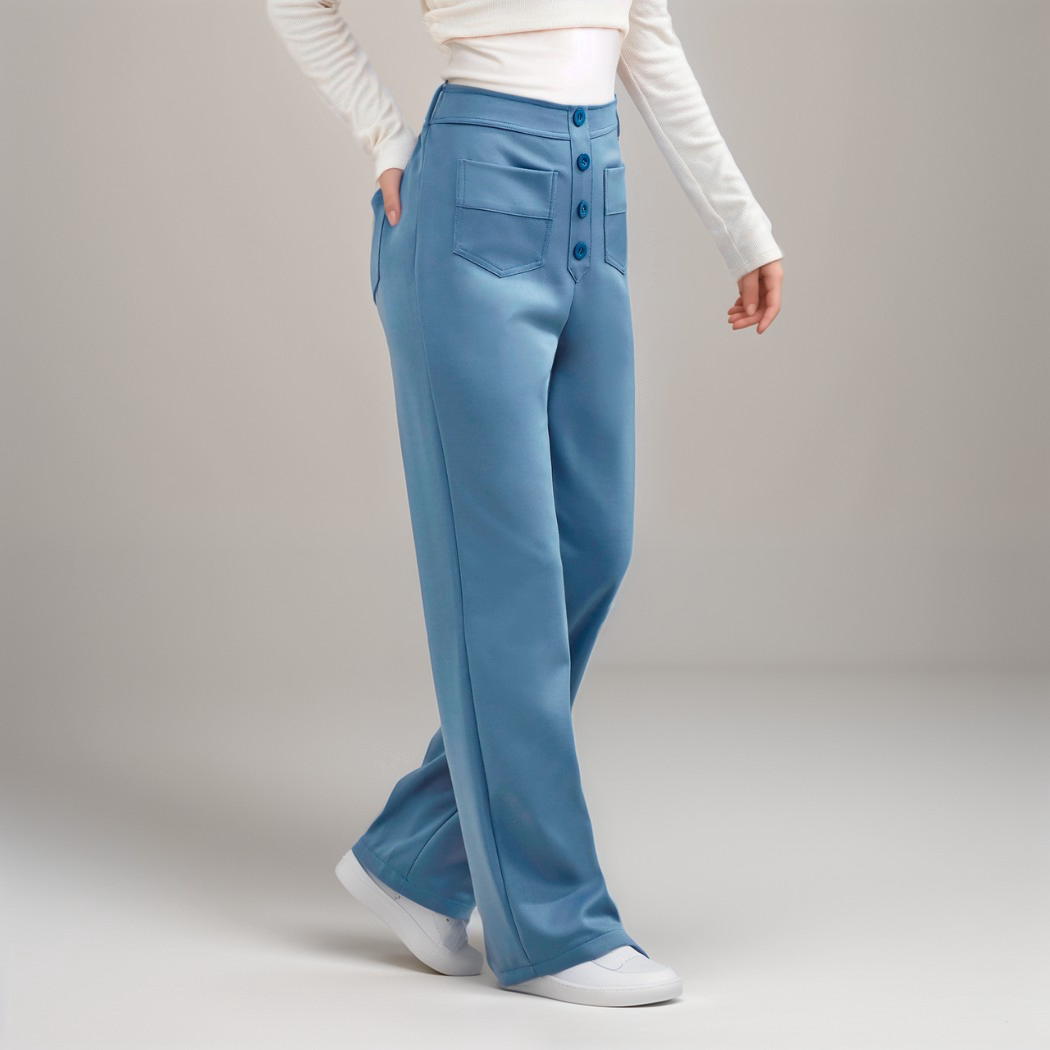 Léa | High-Waisted Elastic Pants