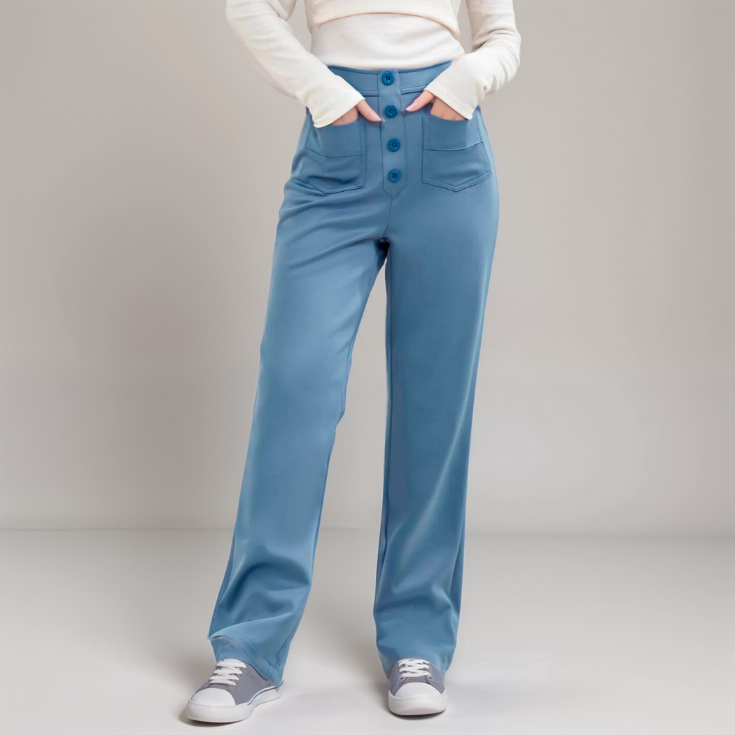 Léa | High-Waisted Elastic Pants