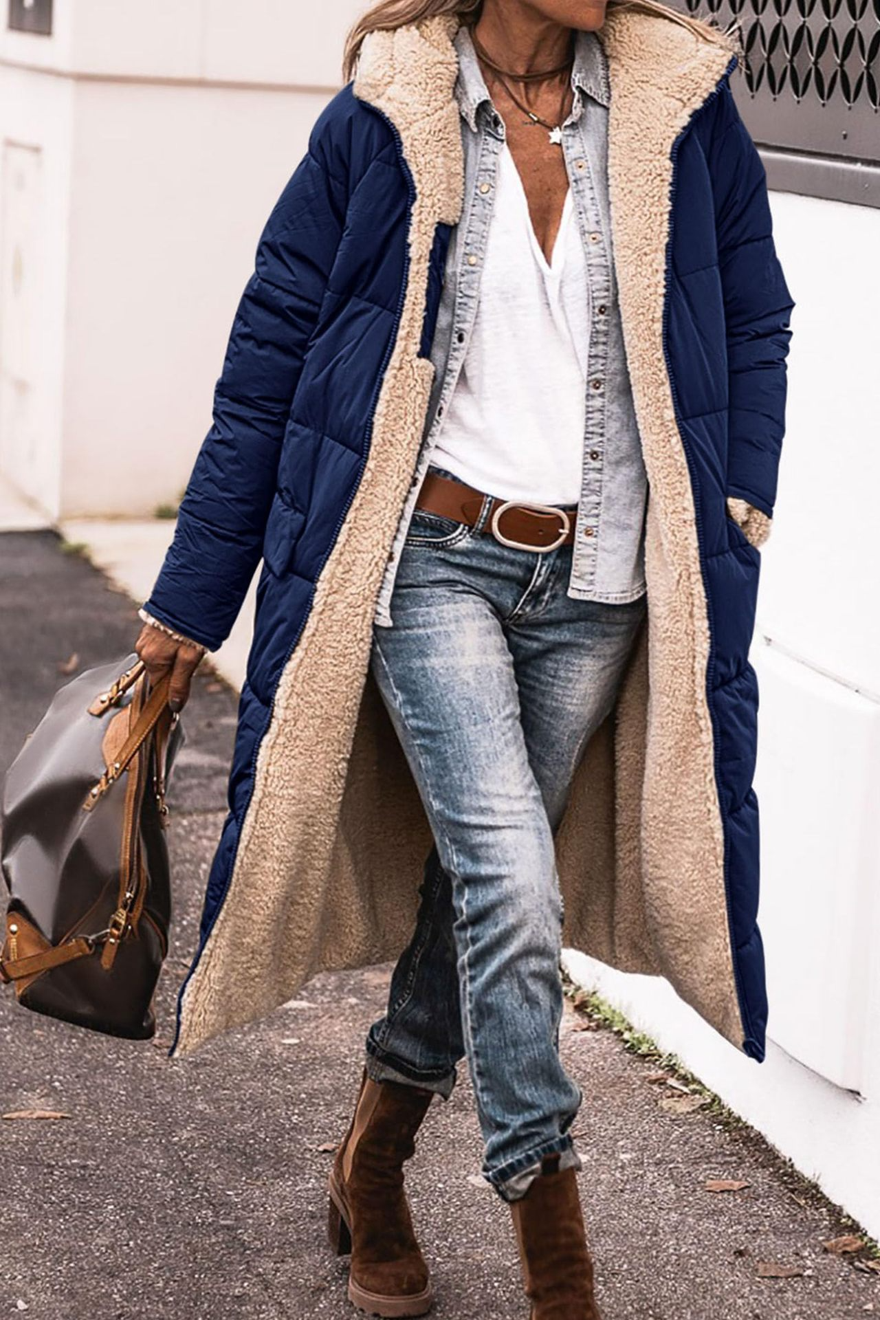 Joanna | Luxe Reversible Sherpa Coat