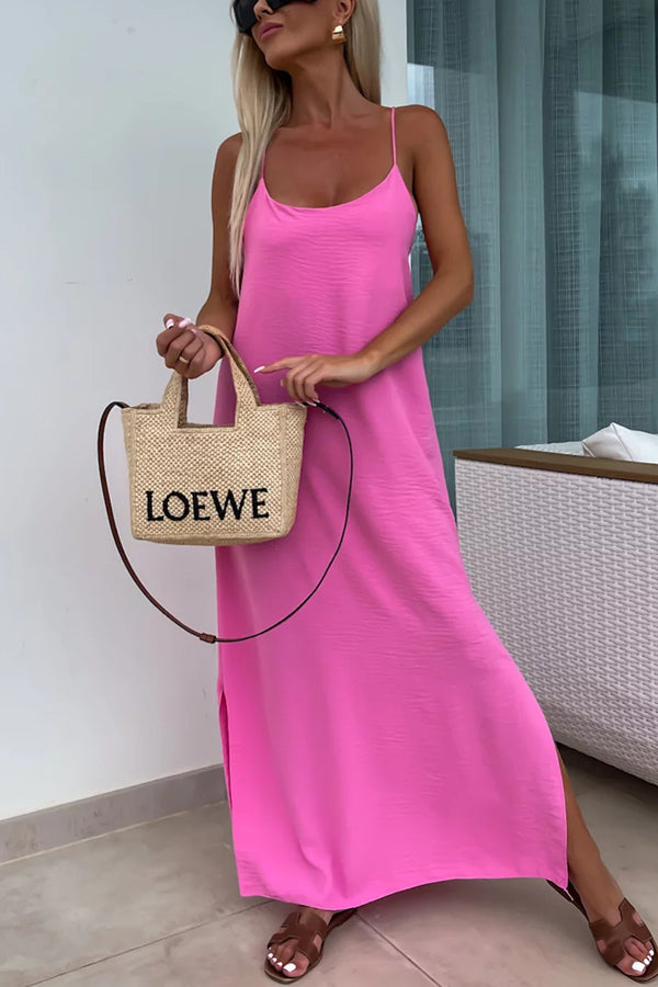 Myriam | Maxi Dress Solid Backless with Straps