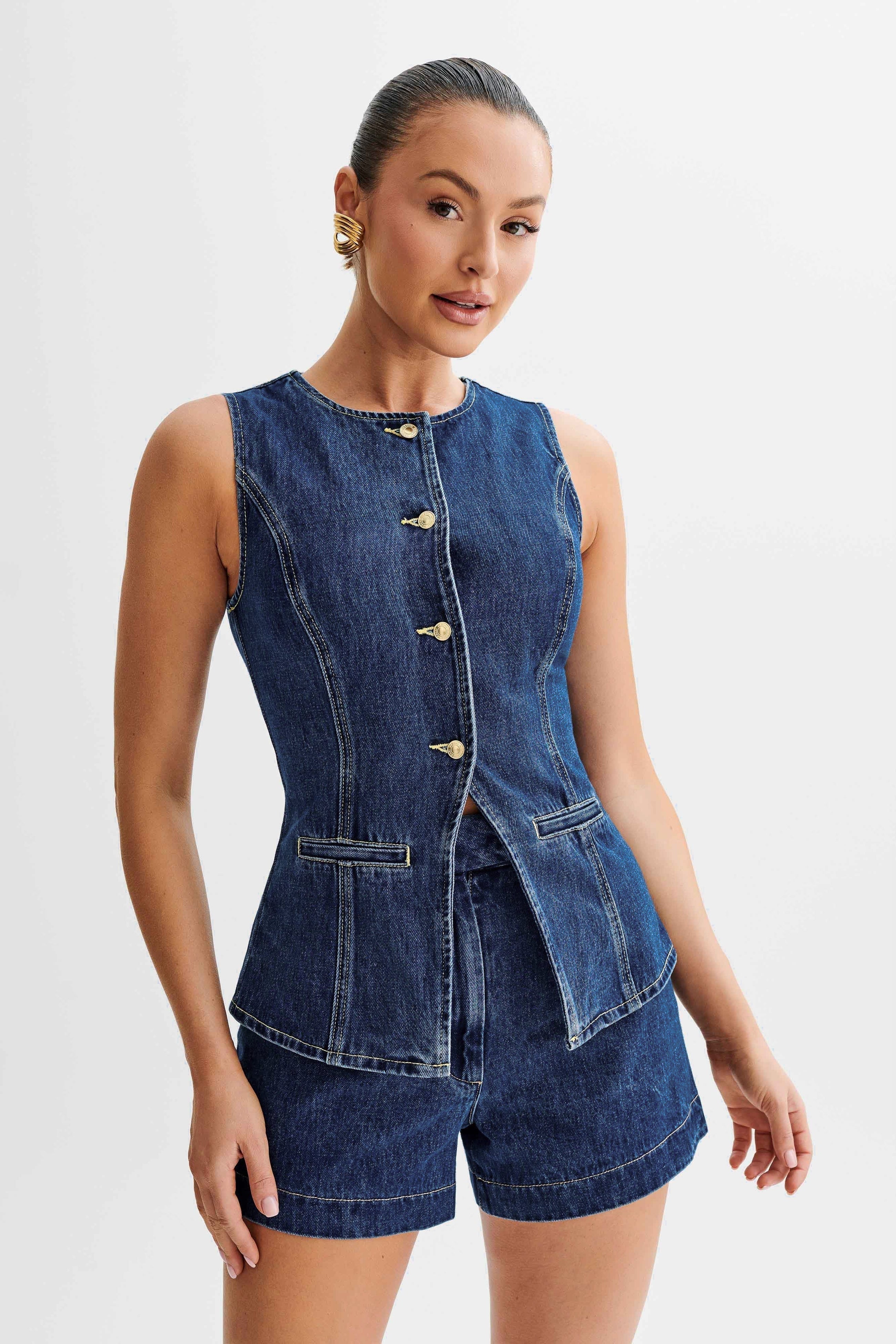 Judy | Elegant 2 Piece Denim Set