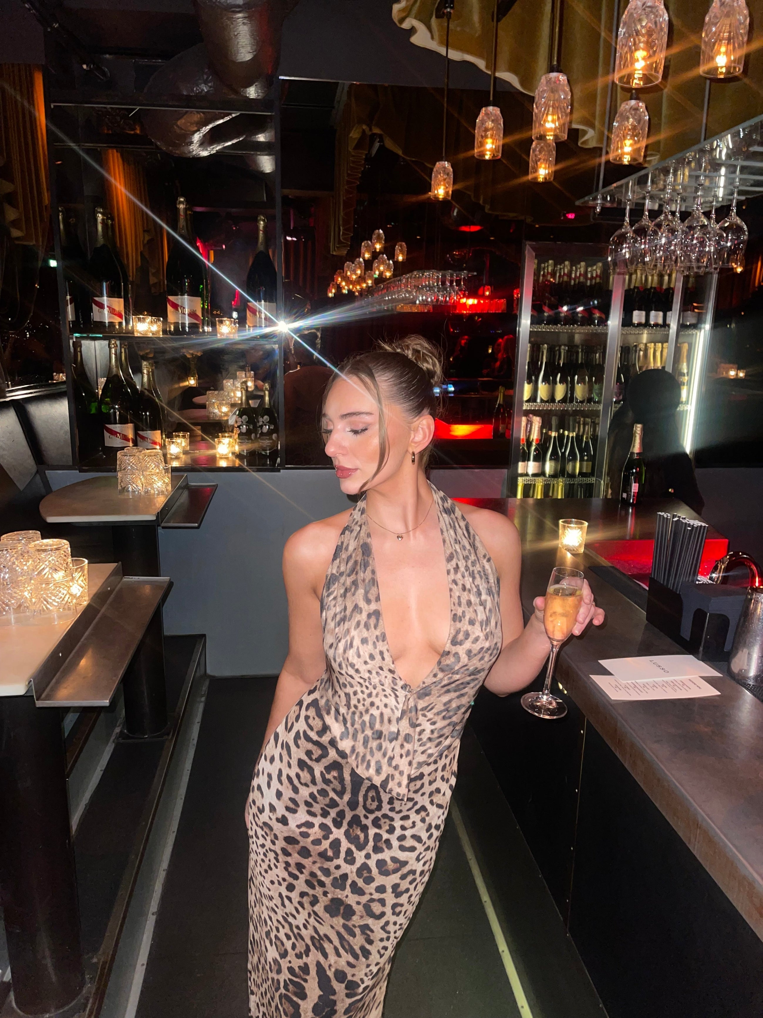 Columbine | Leopard Maxi Dress