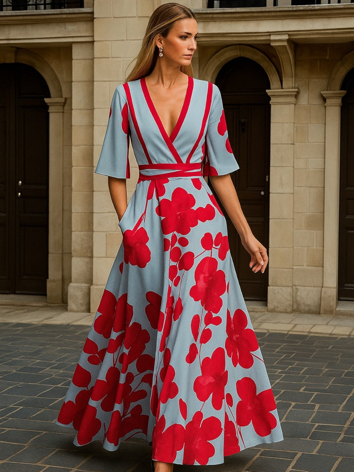 Emily | Milano design Sleeved Dress