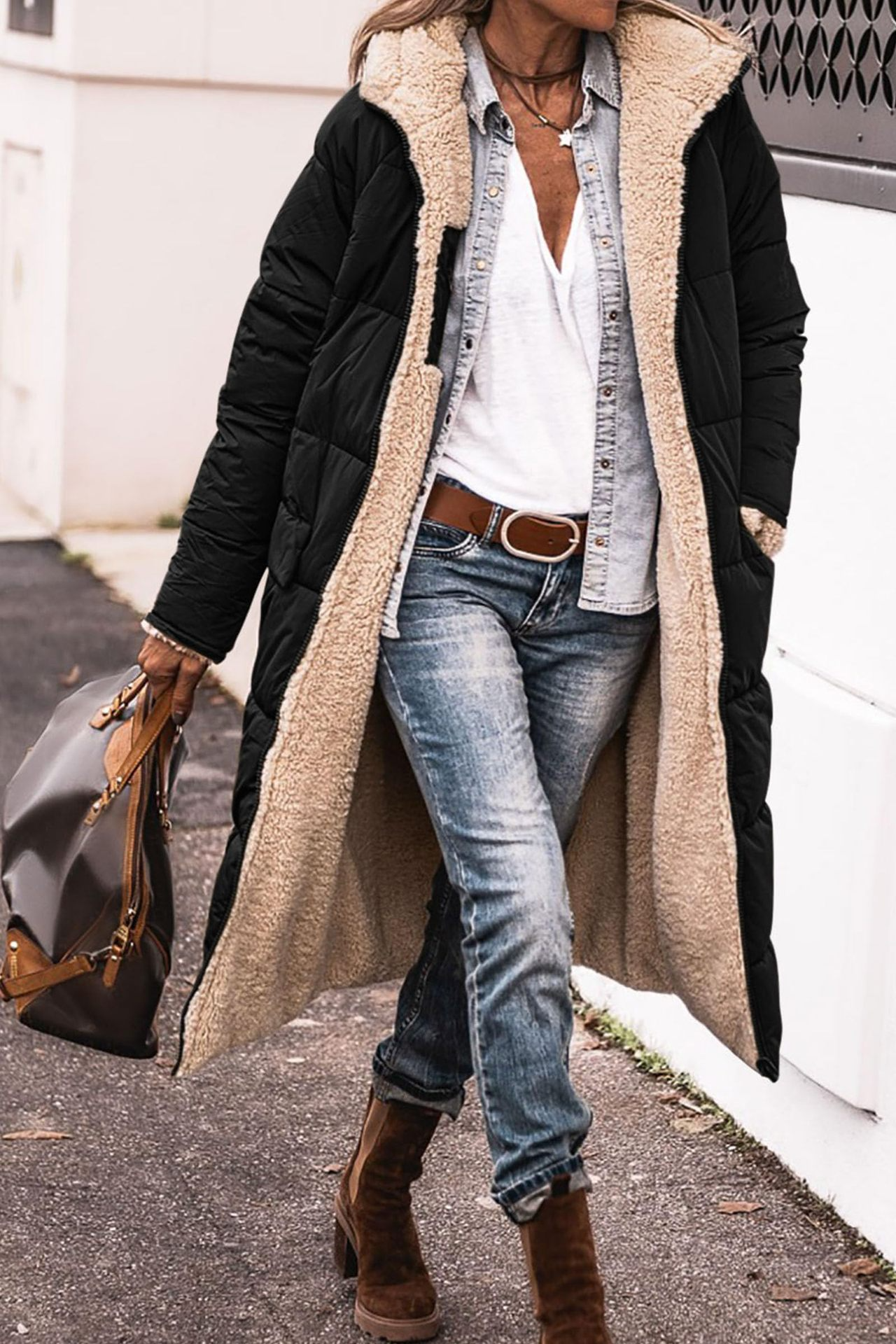 Joanna | Luxe Reversible Sherpa Coat