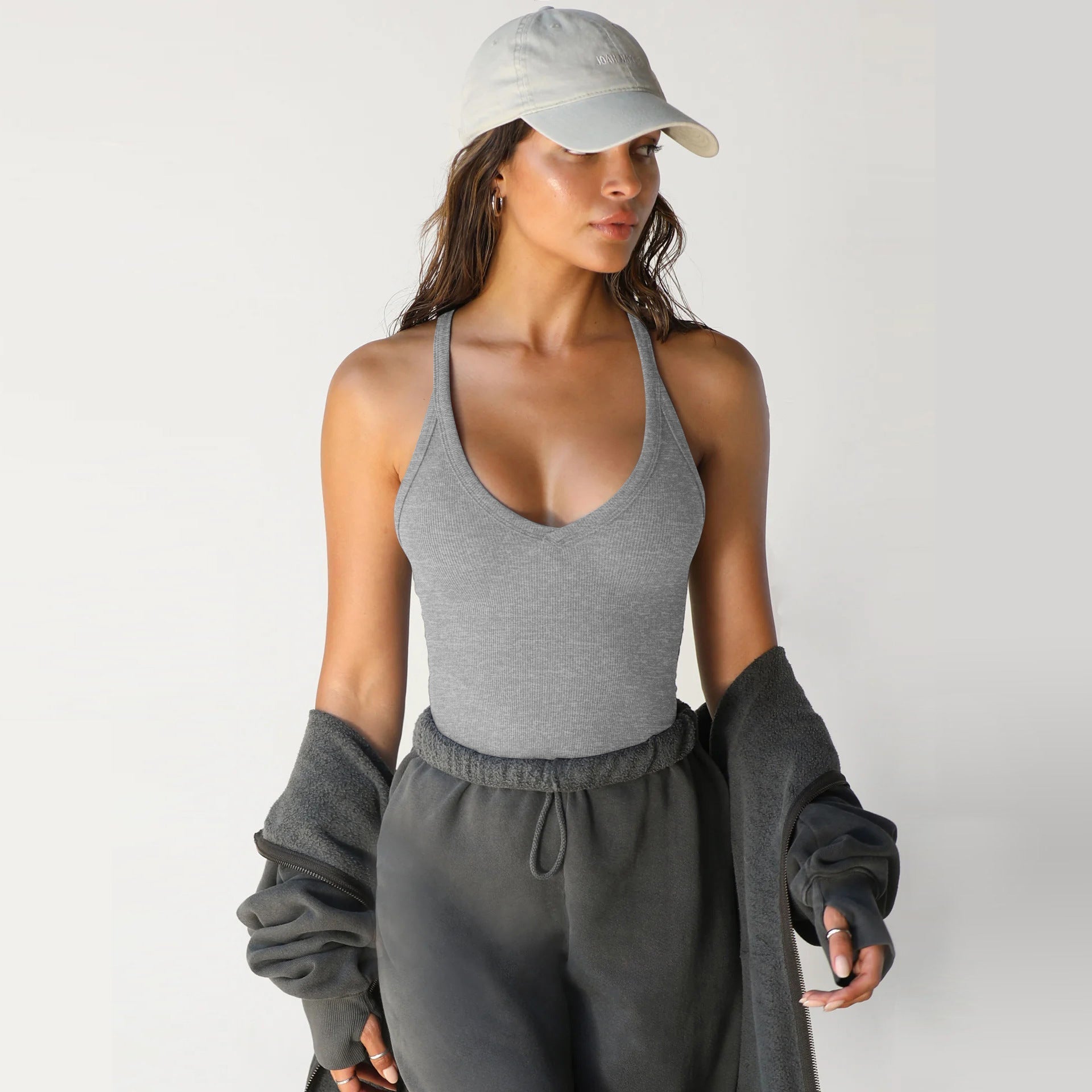 Mila | Ribbed Tank Top with Racerback