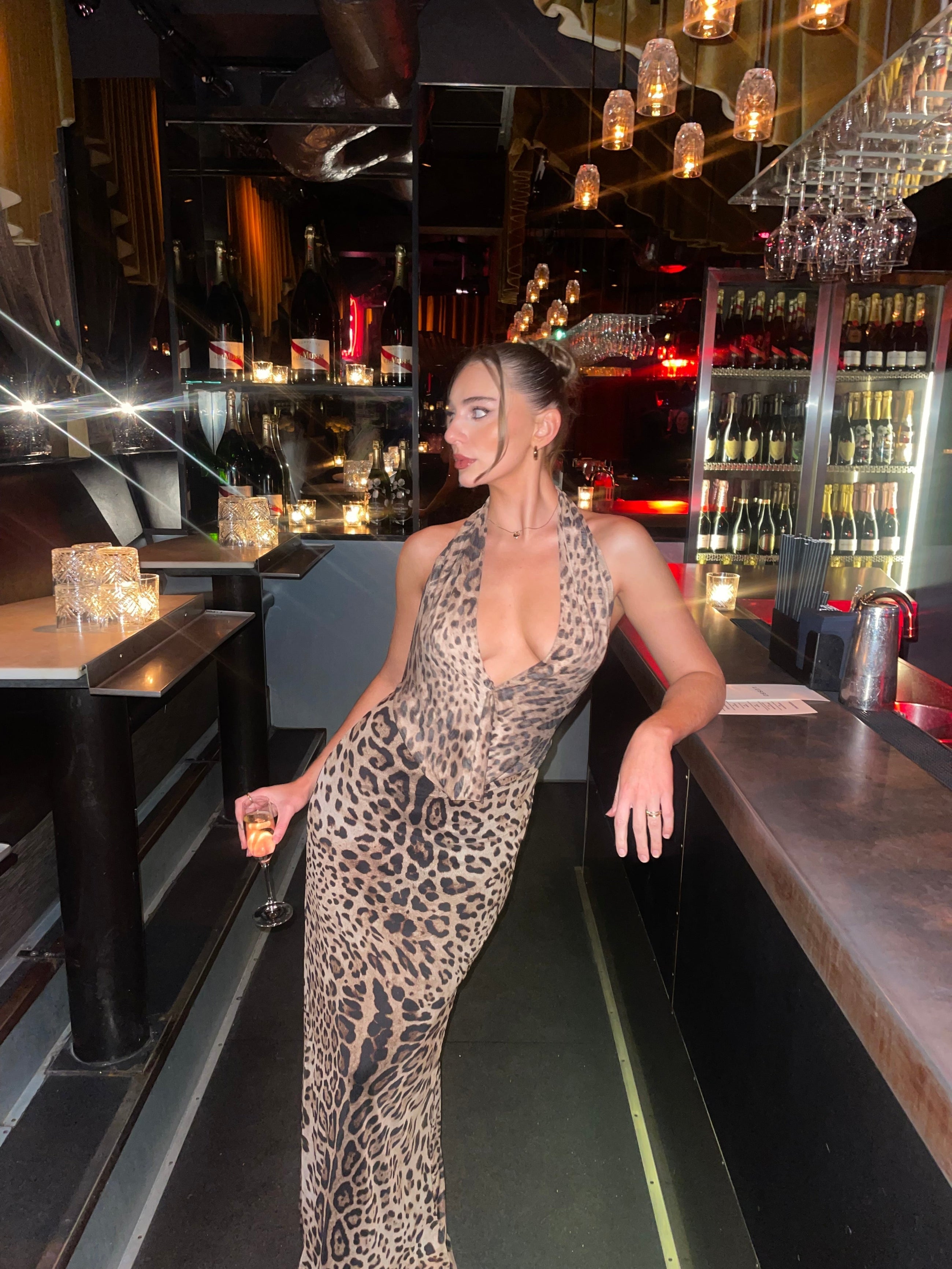 Columbine | Leopard Maxi Dress