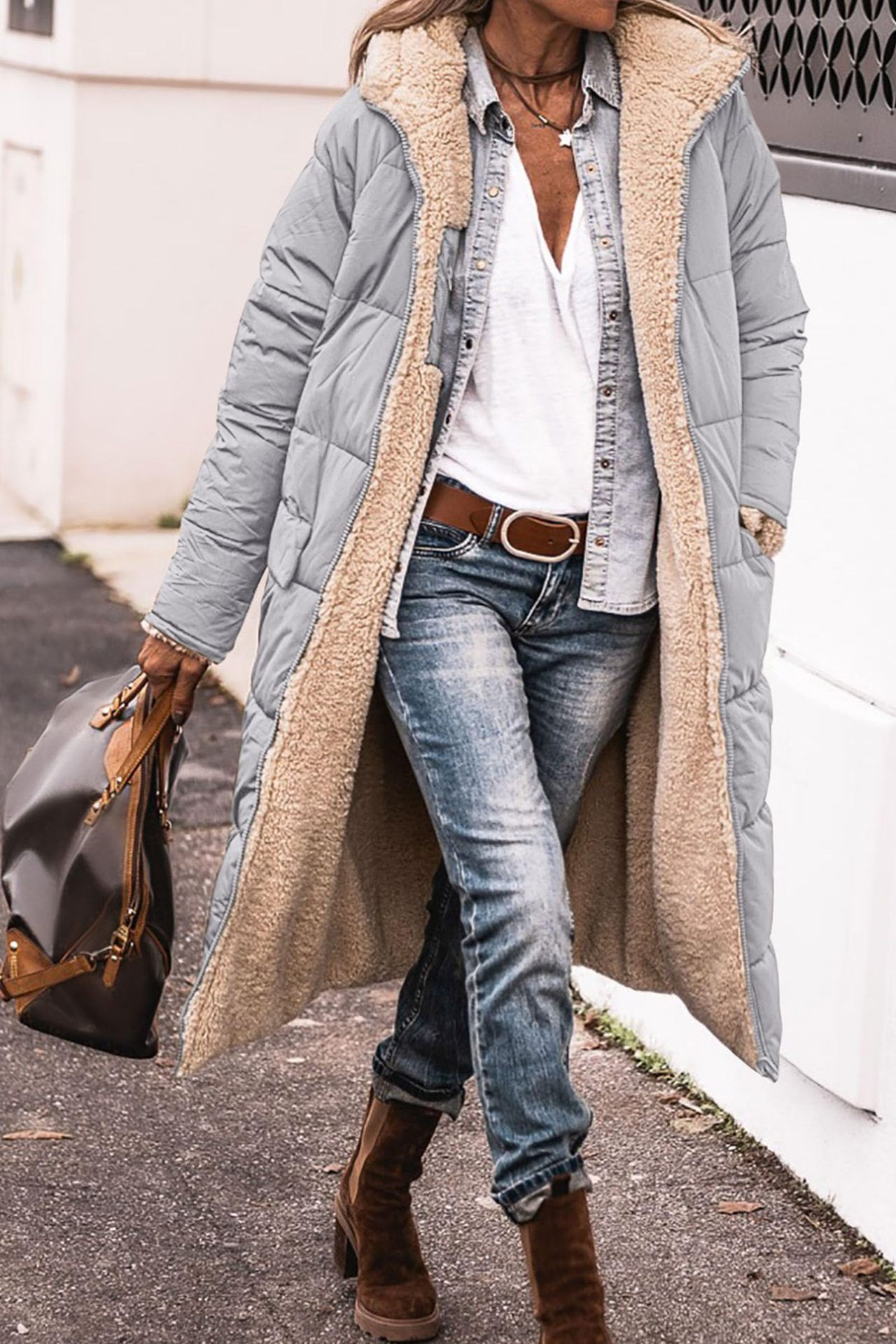 Joanna | Luxe Reversible Sherpa Coat