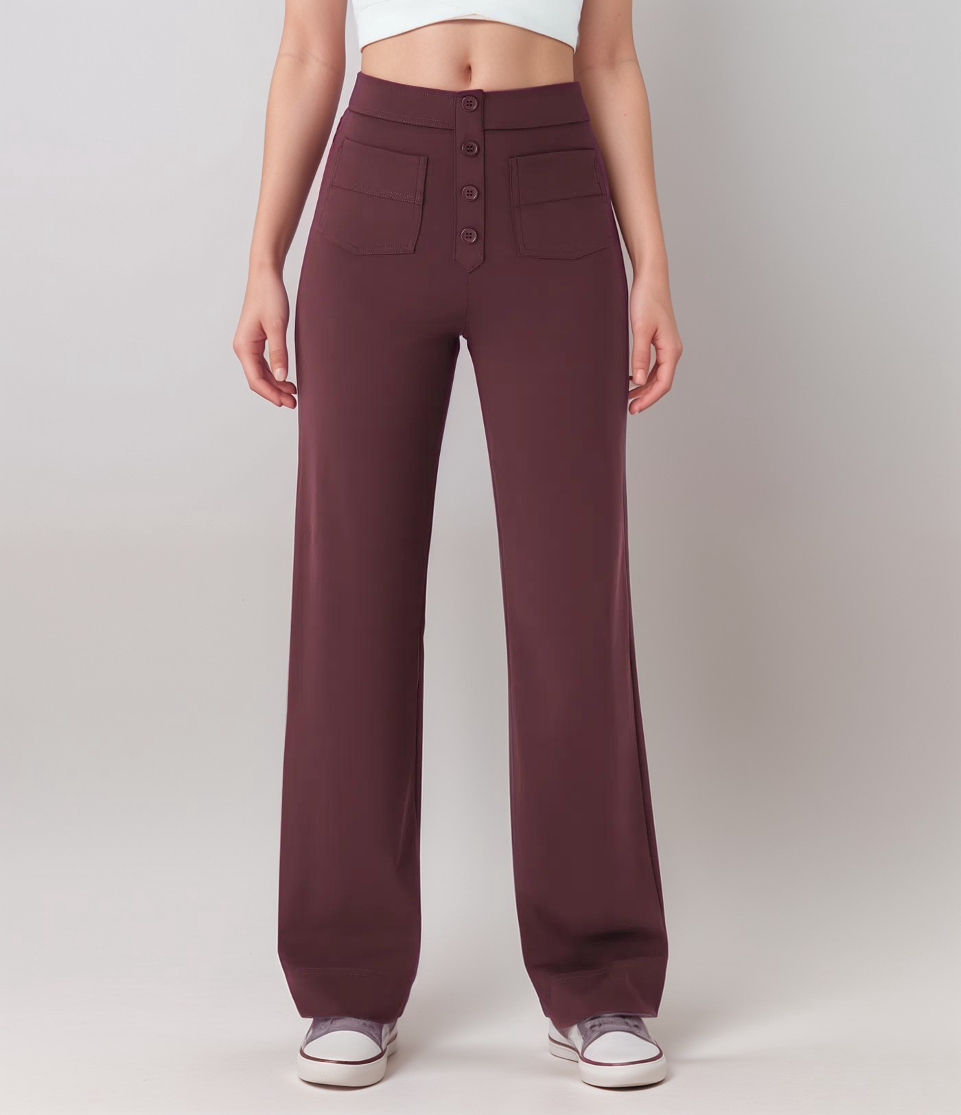 Léa | High-Waisted Elastic Pants