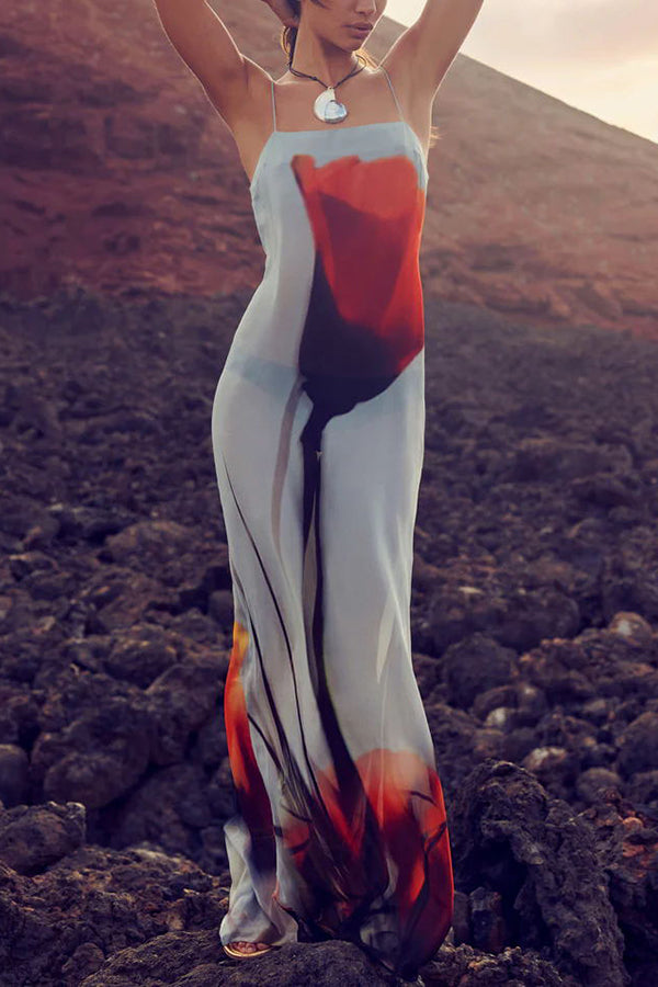 Lilou | Abstract Tulip Maxi Dress