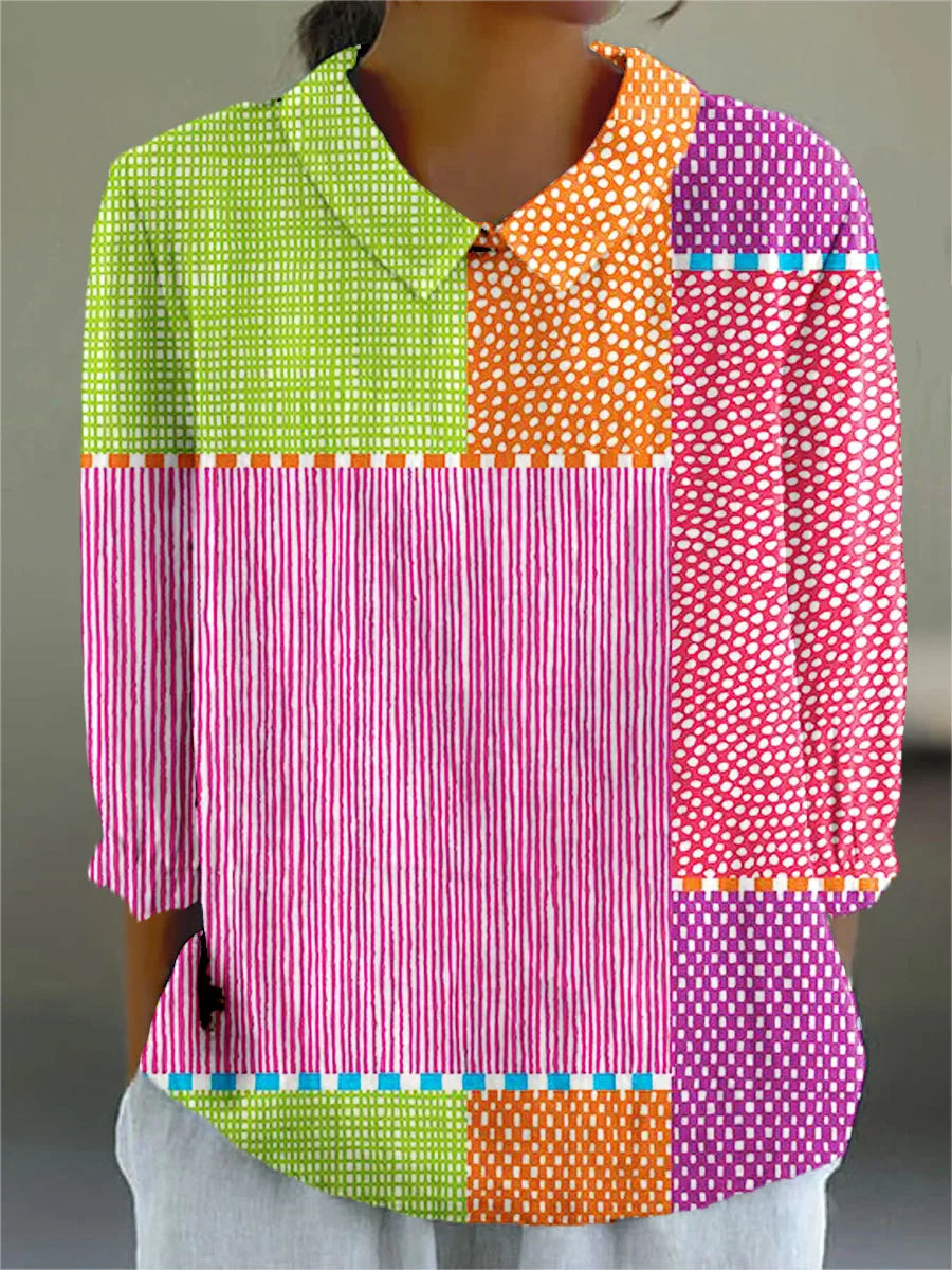 Clarissa | Vintage Colourful Blouse