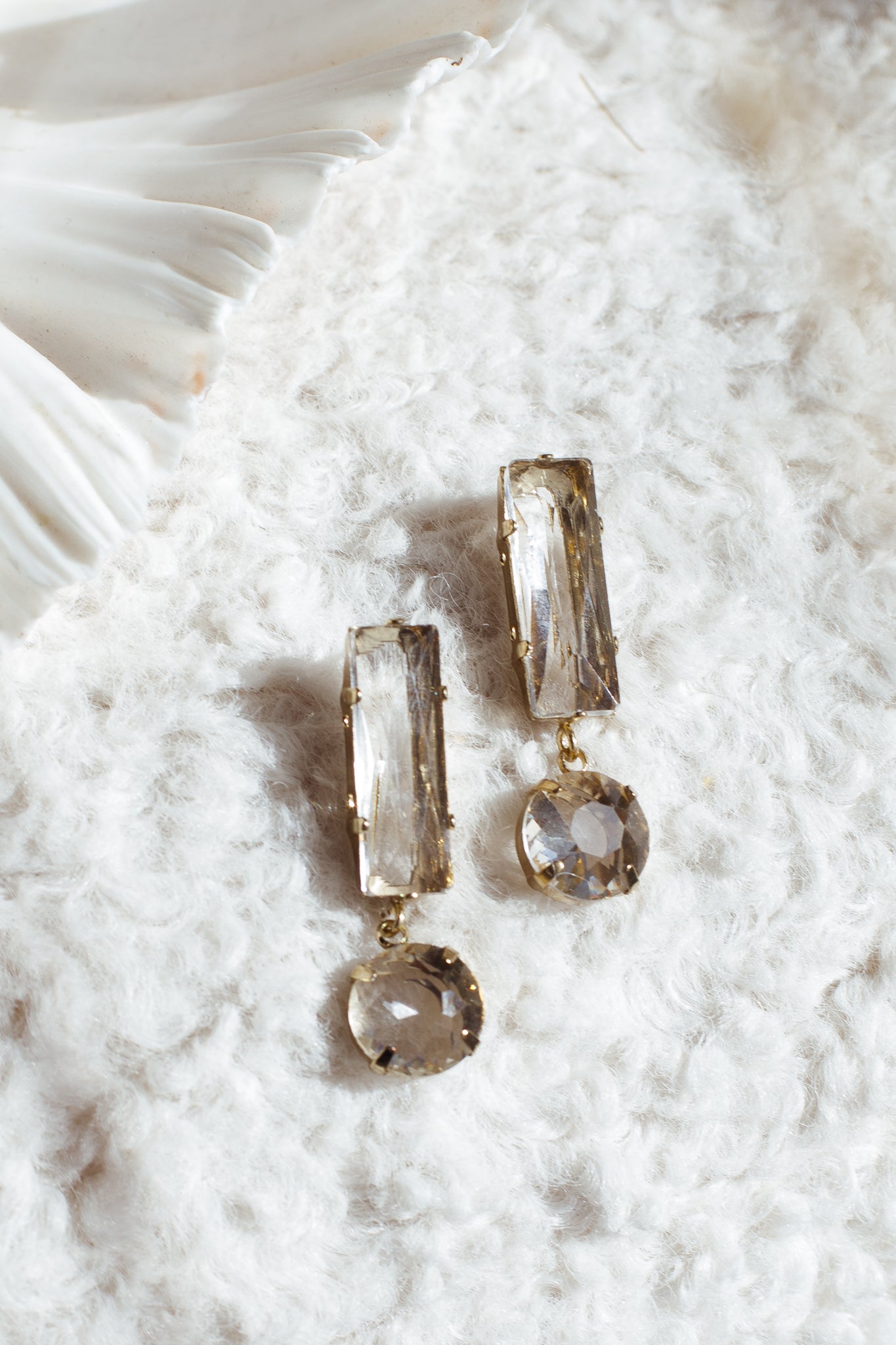 Cara Glass Crystal Earrings