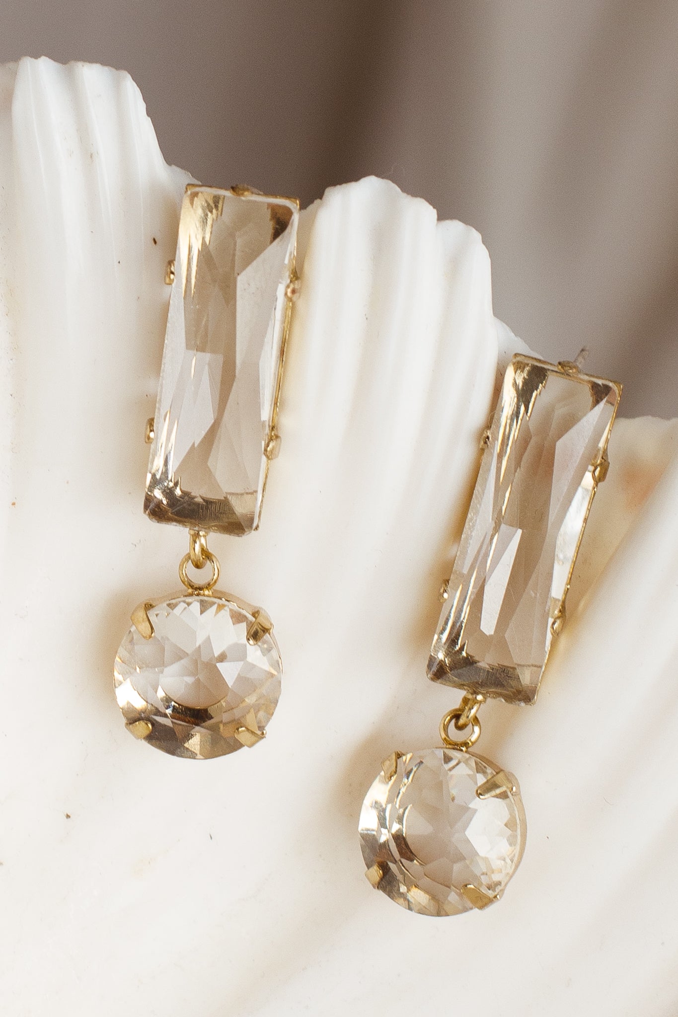 Cara Glass Crystal Earrings