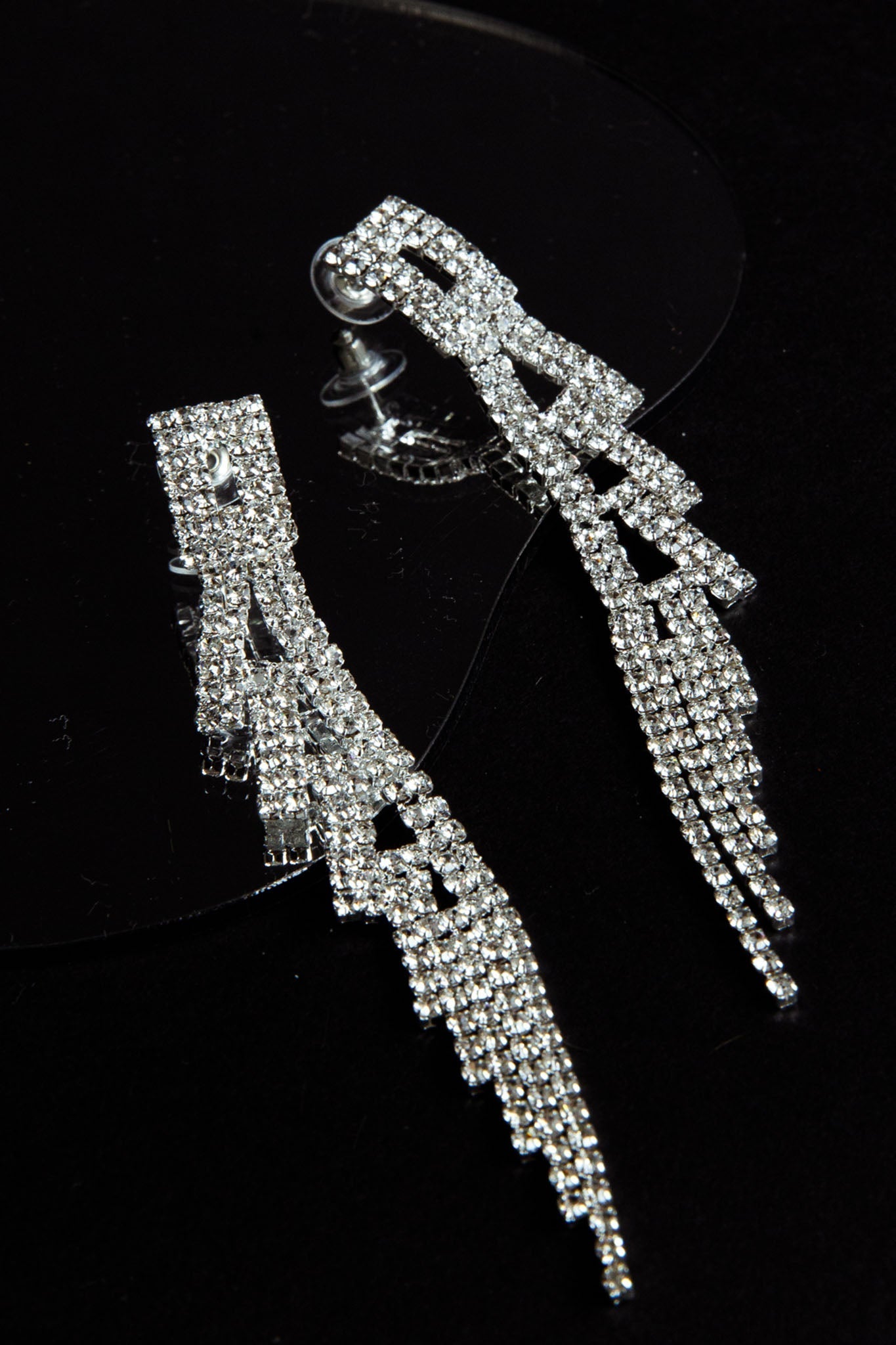 Darma Diamond Silver Earrings