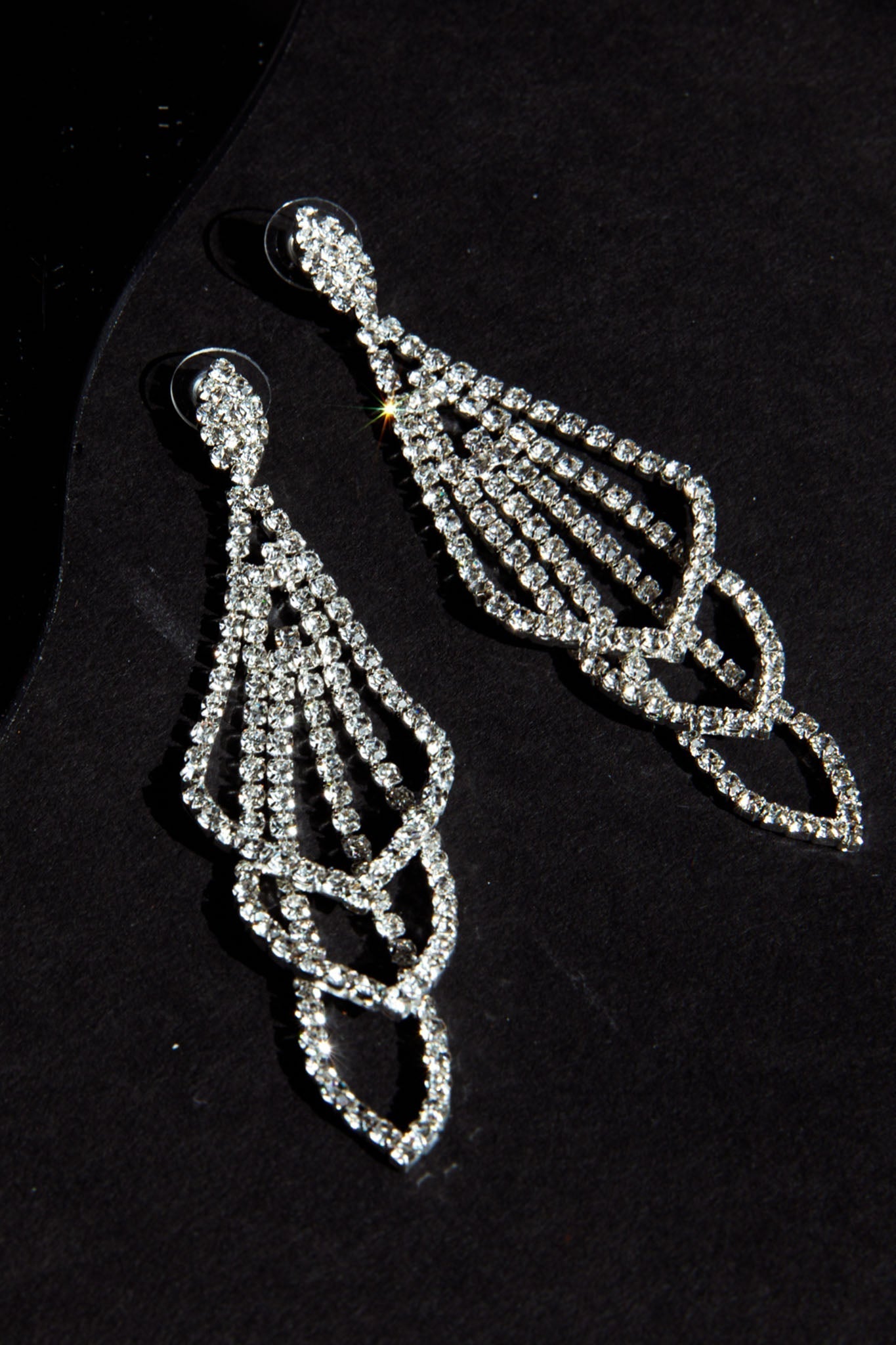 Evangelina Silver Chandelier Earrings