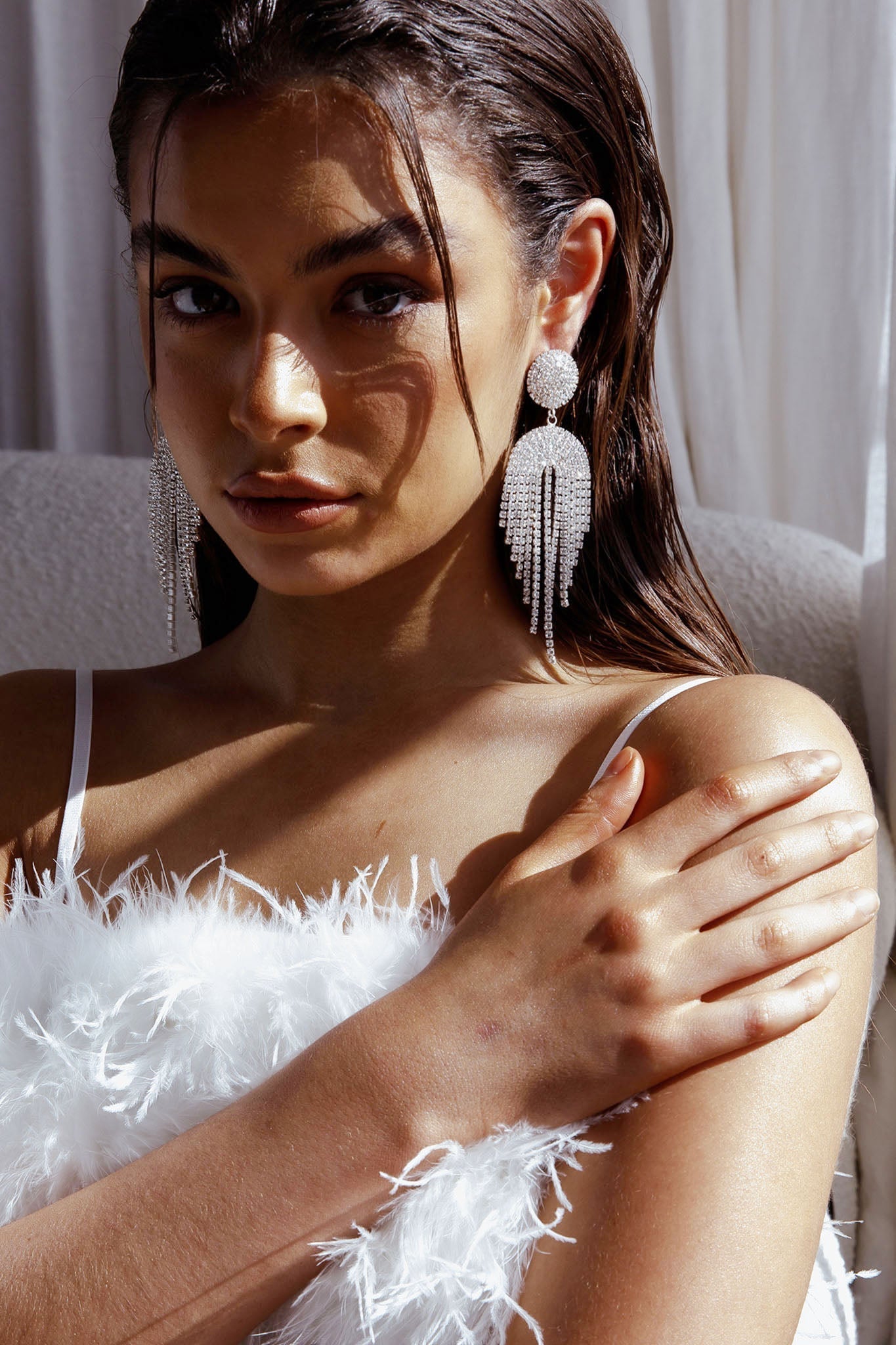 Kiara Cascade Silver Earrings