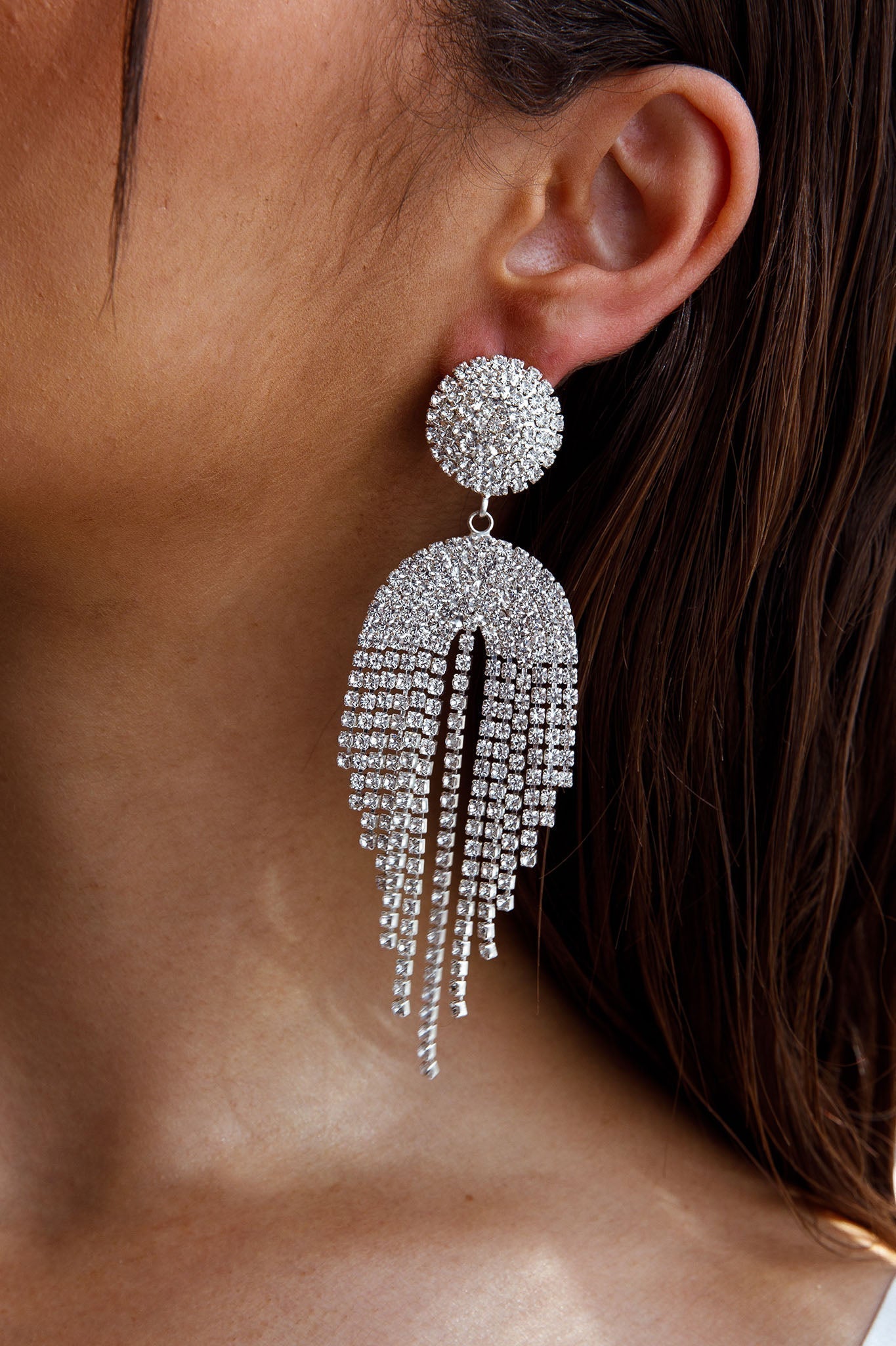 Kiara Cascade Silver Earrings