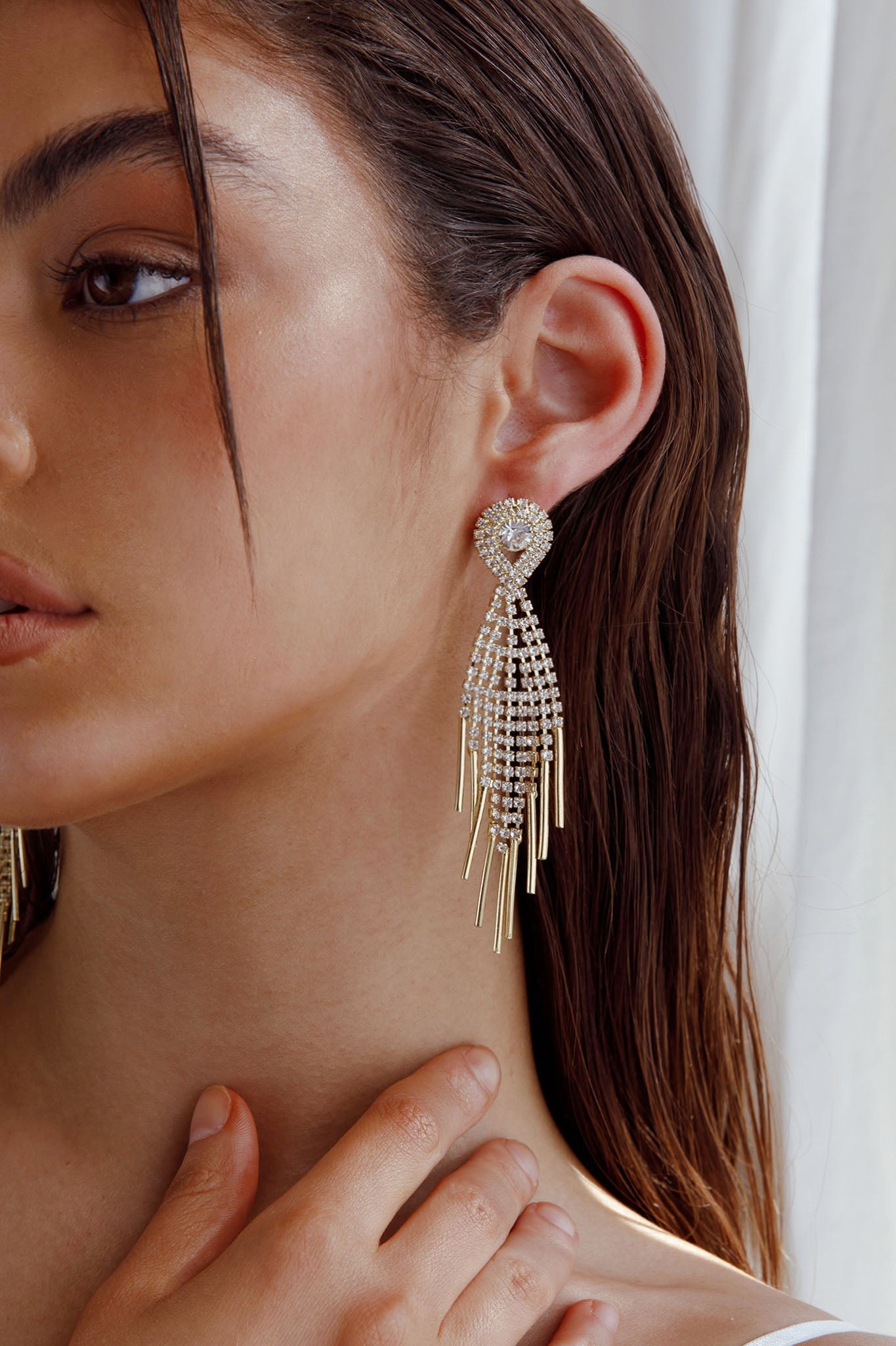 Ambrosia Gold Fringe Earrings