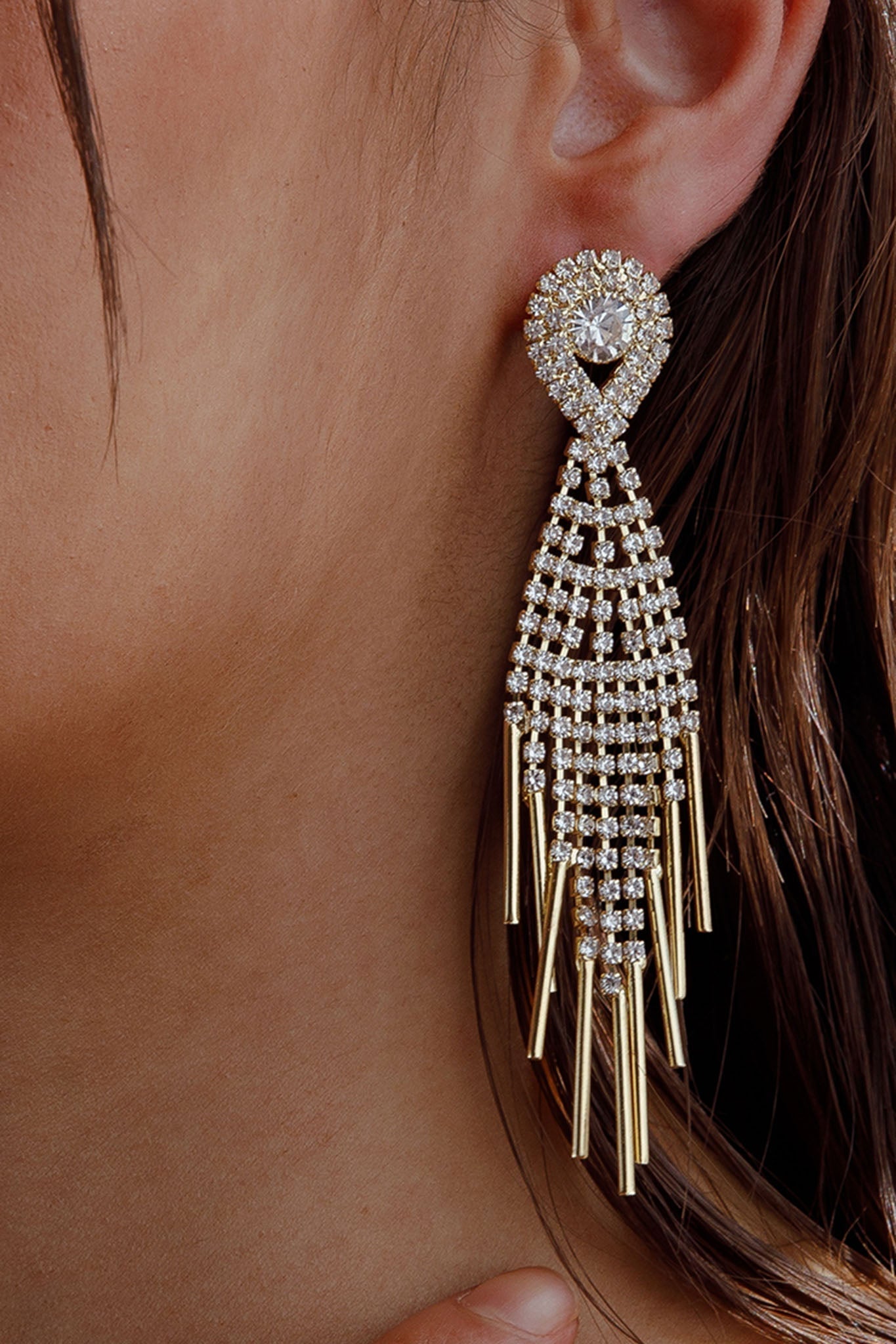 Ambrosia Gold Fringe Earrings