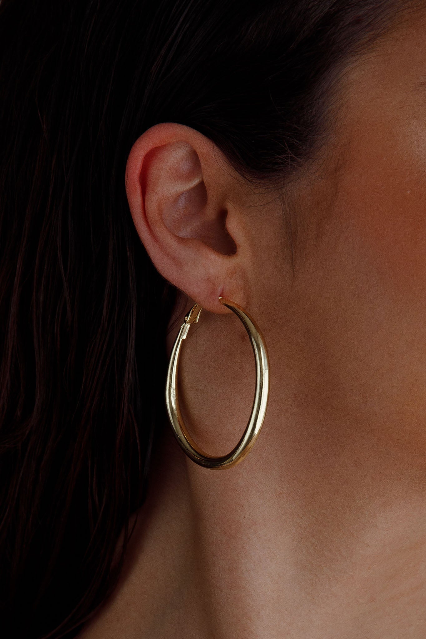 Hailey Large Gold Hoop Earrings