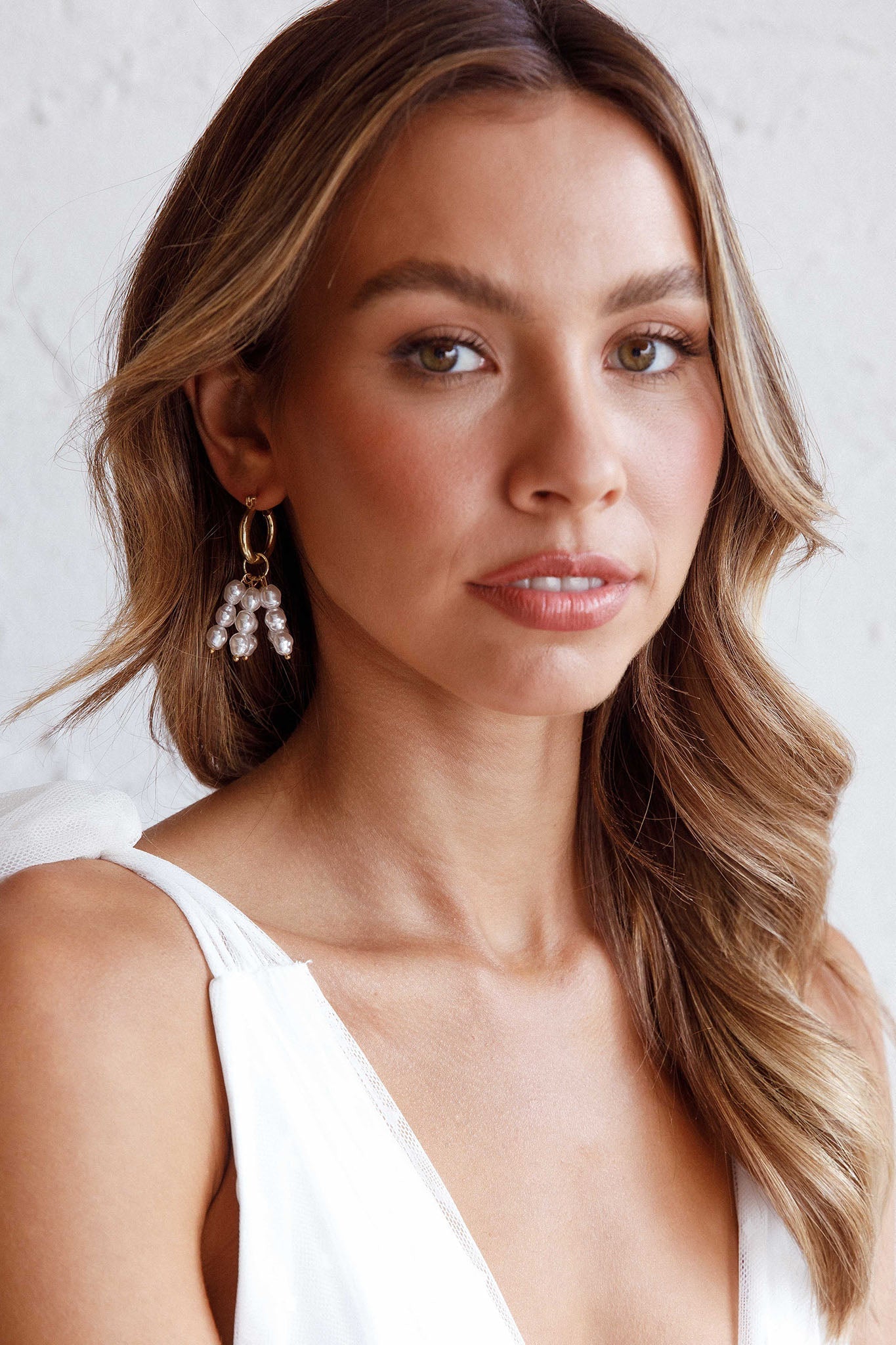 Forever Pearls Gold Earrings