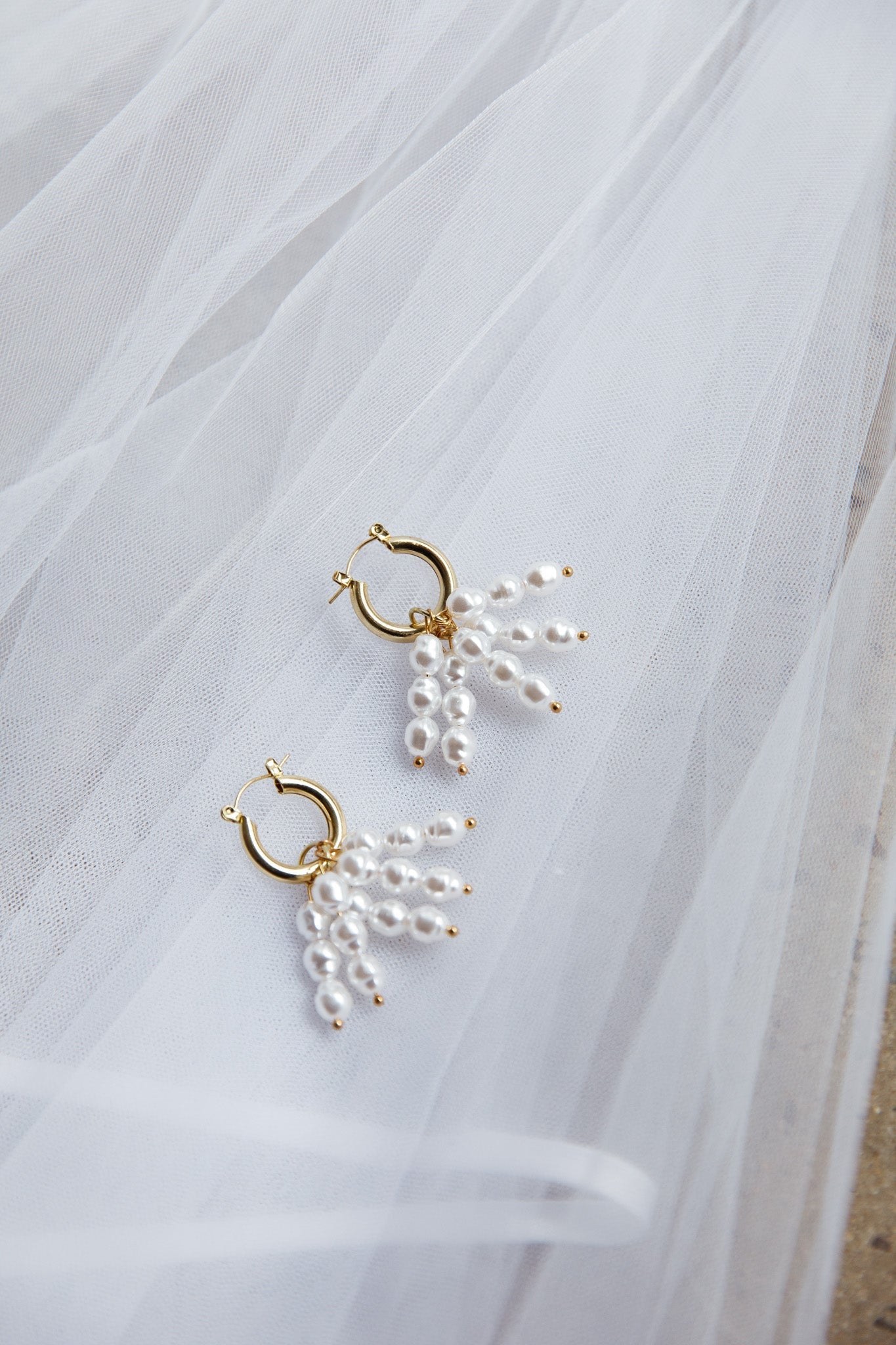 Forever Pearls Gold Earrings