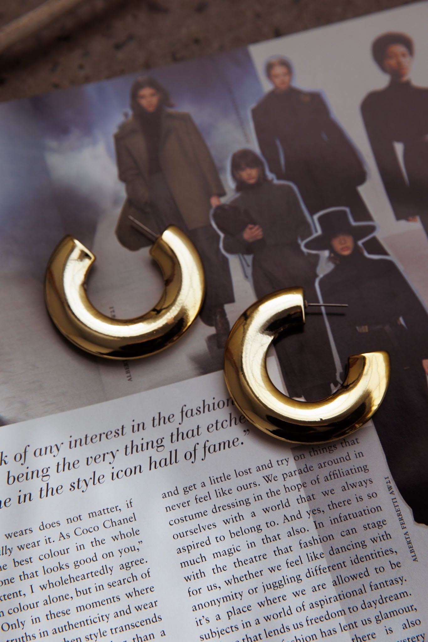 Hailie Chunky Gold Earrings