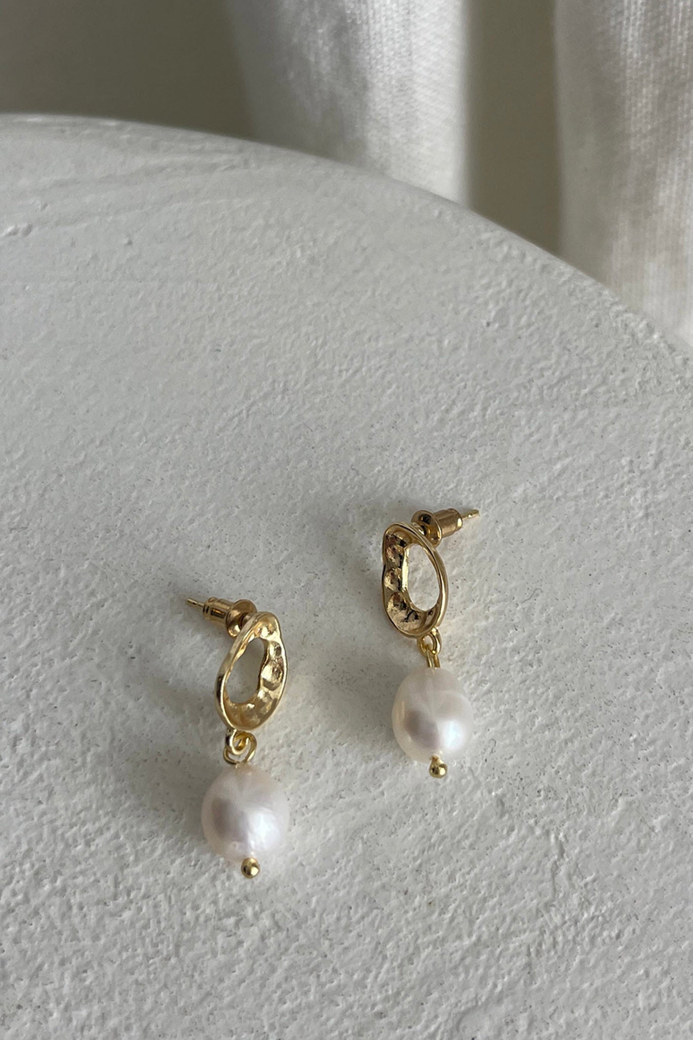 First Love Golden Pearl Earrings