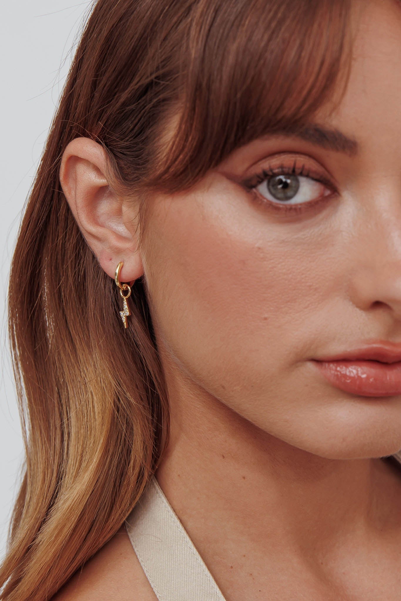 Gold Plated Celestial Zircon Earrings