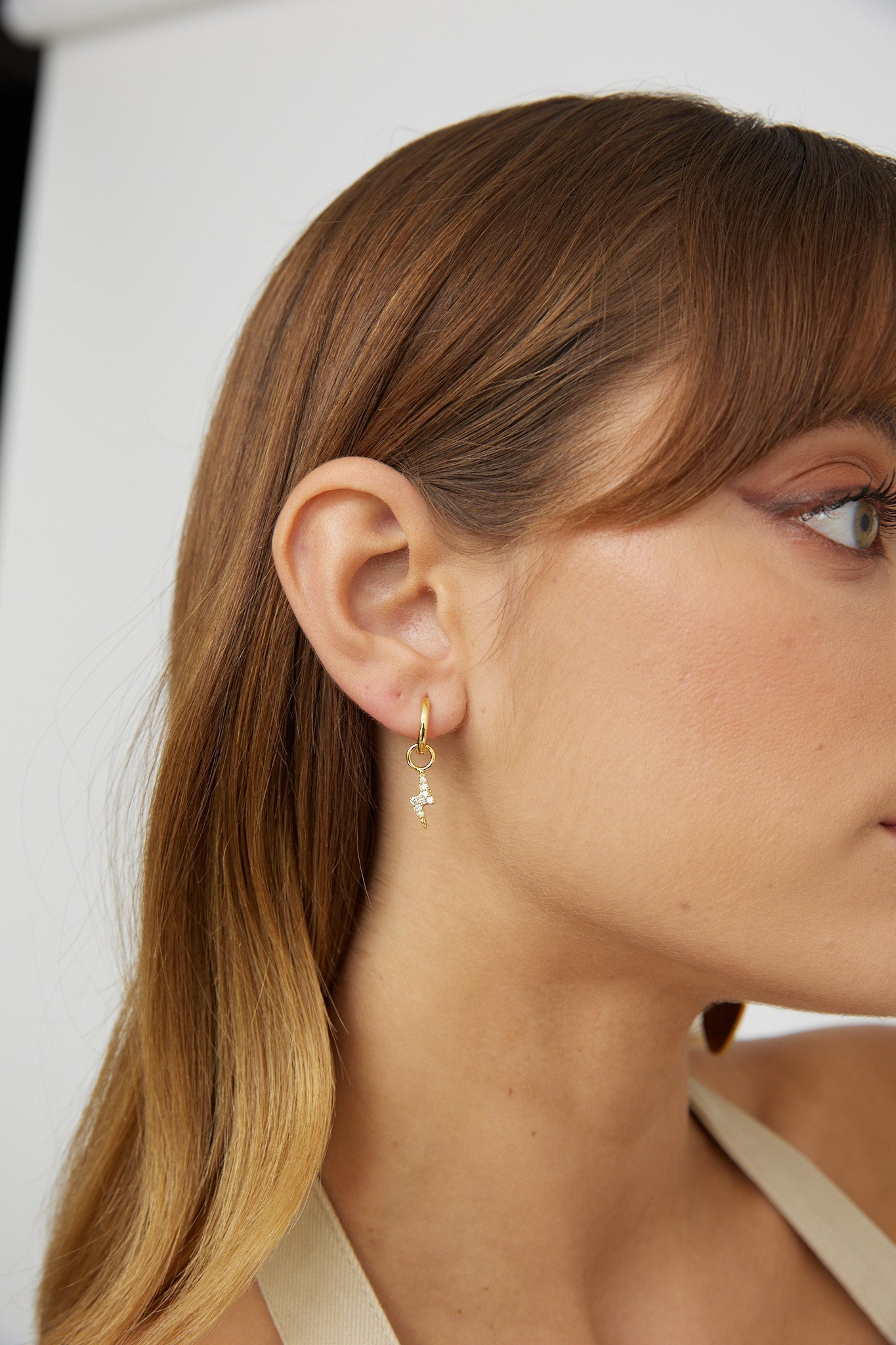 Gold Plated Celestial Zircon Earrings