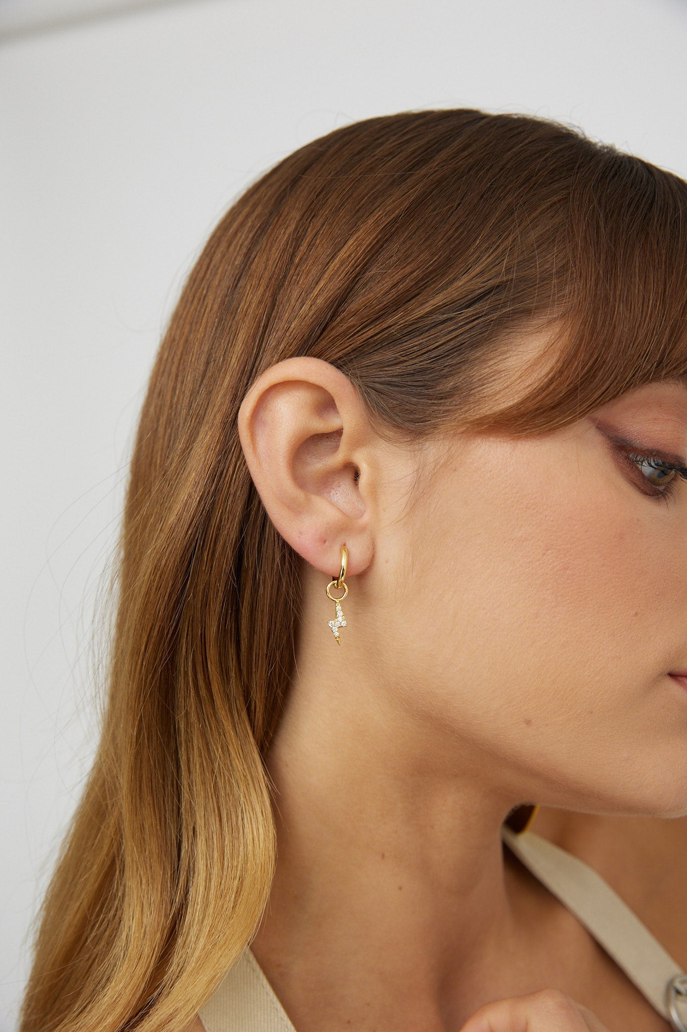 Gold Plated Celestial Zircon Earrings