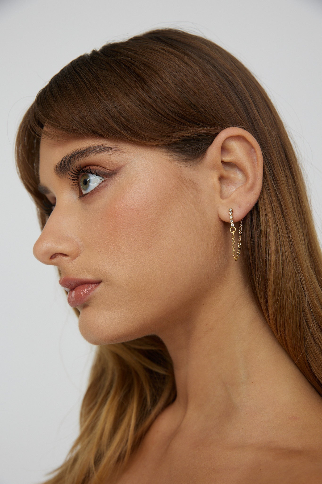 Audrina Gold Dangle Earrings