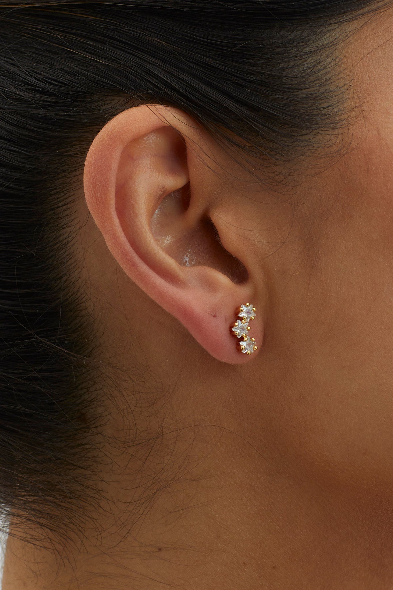 Gold Zodiac Sign Stud Earrings