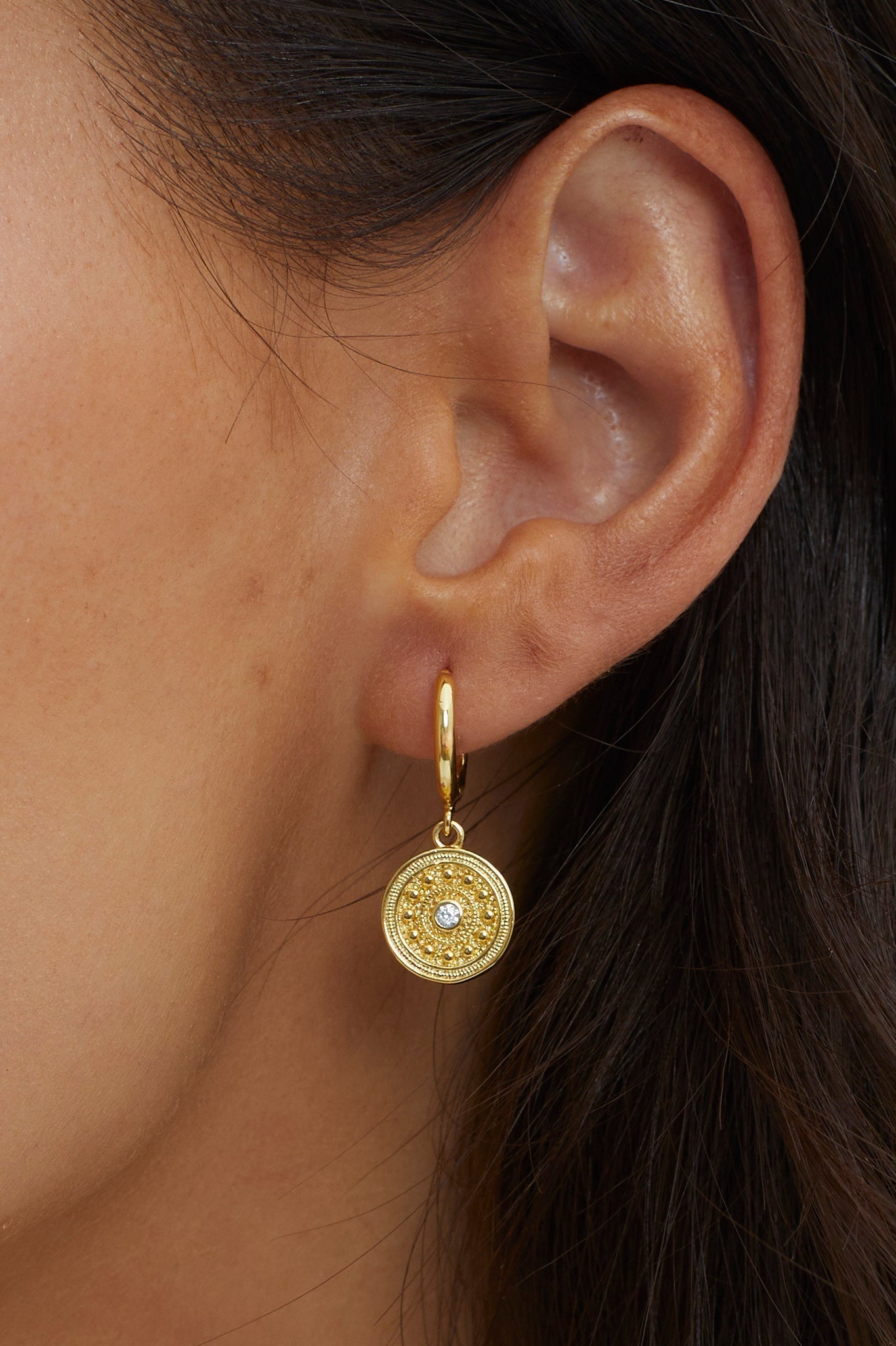 Inca Gold Dangle Earrings