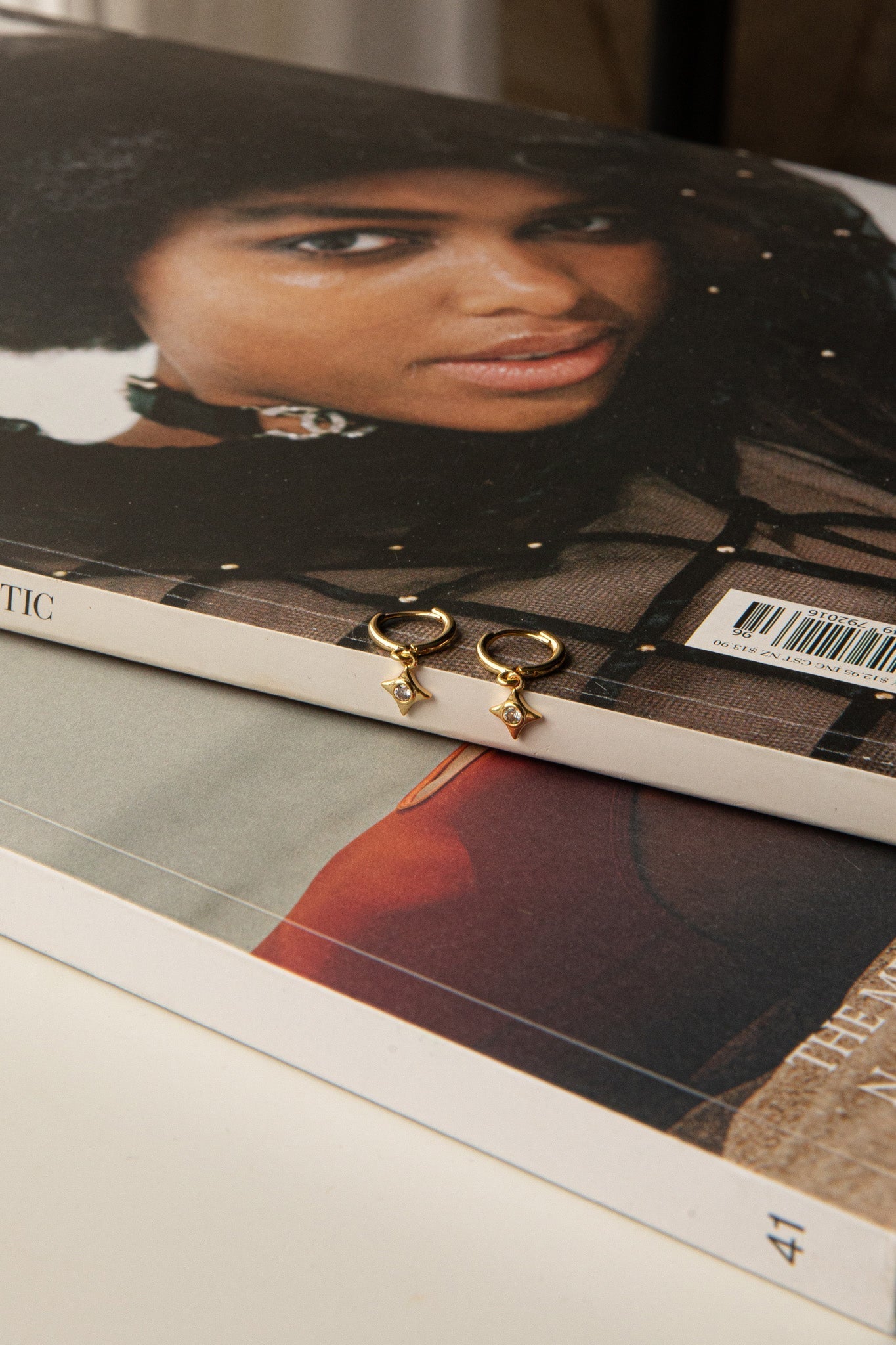 Lucida Diamond Hoop Earrings Gold