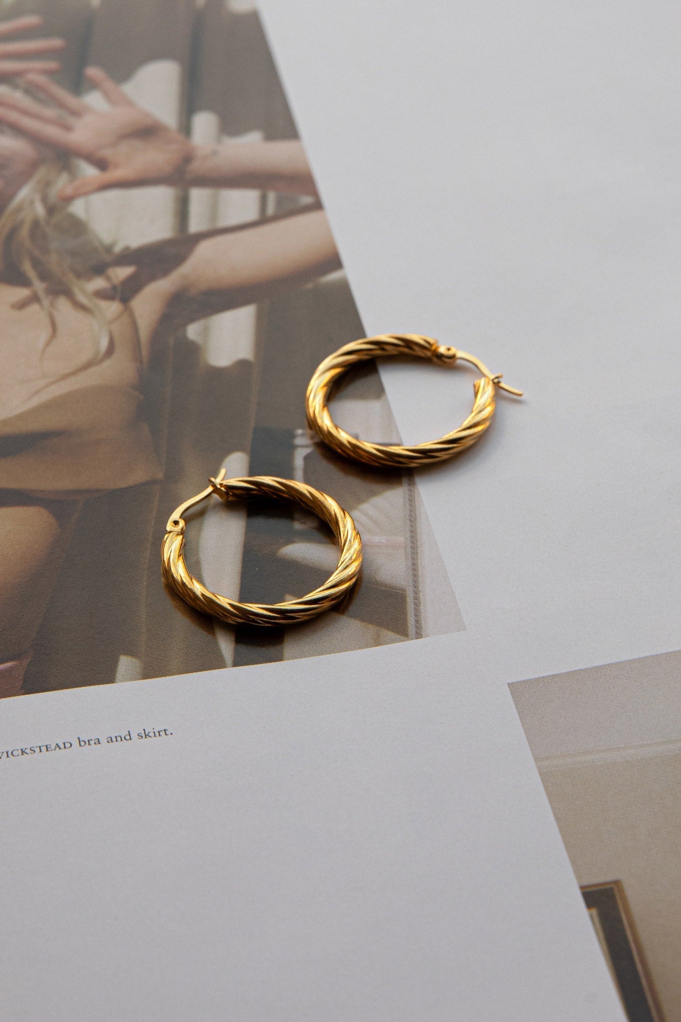 Merrill Gold Hoop Earrings