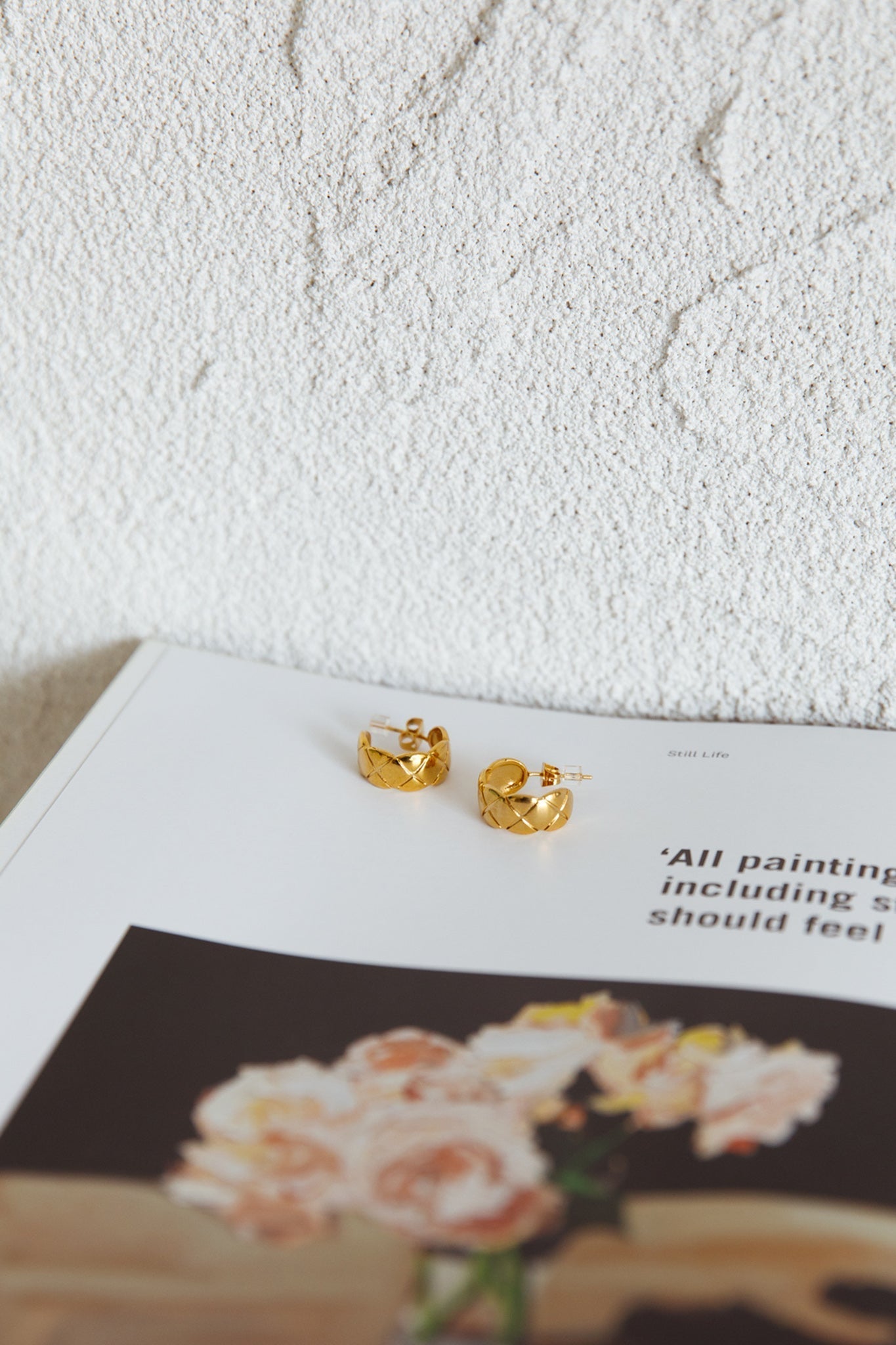 Symphony Woven Hoop Earrings in Gold