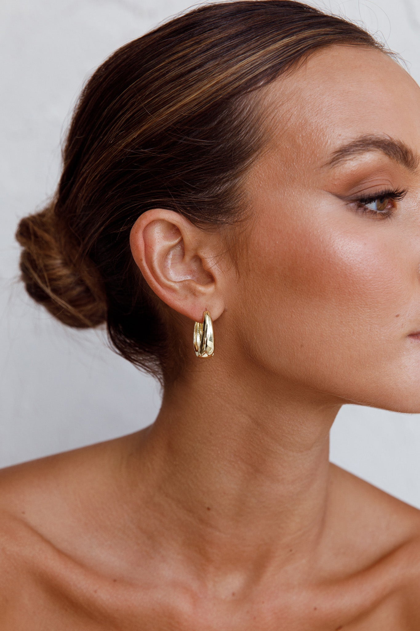 Helena Gold Hoop Earrings