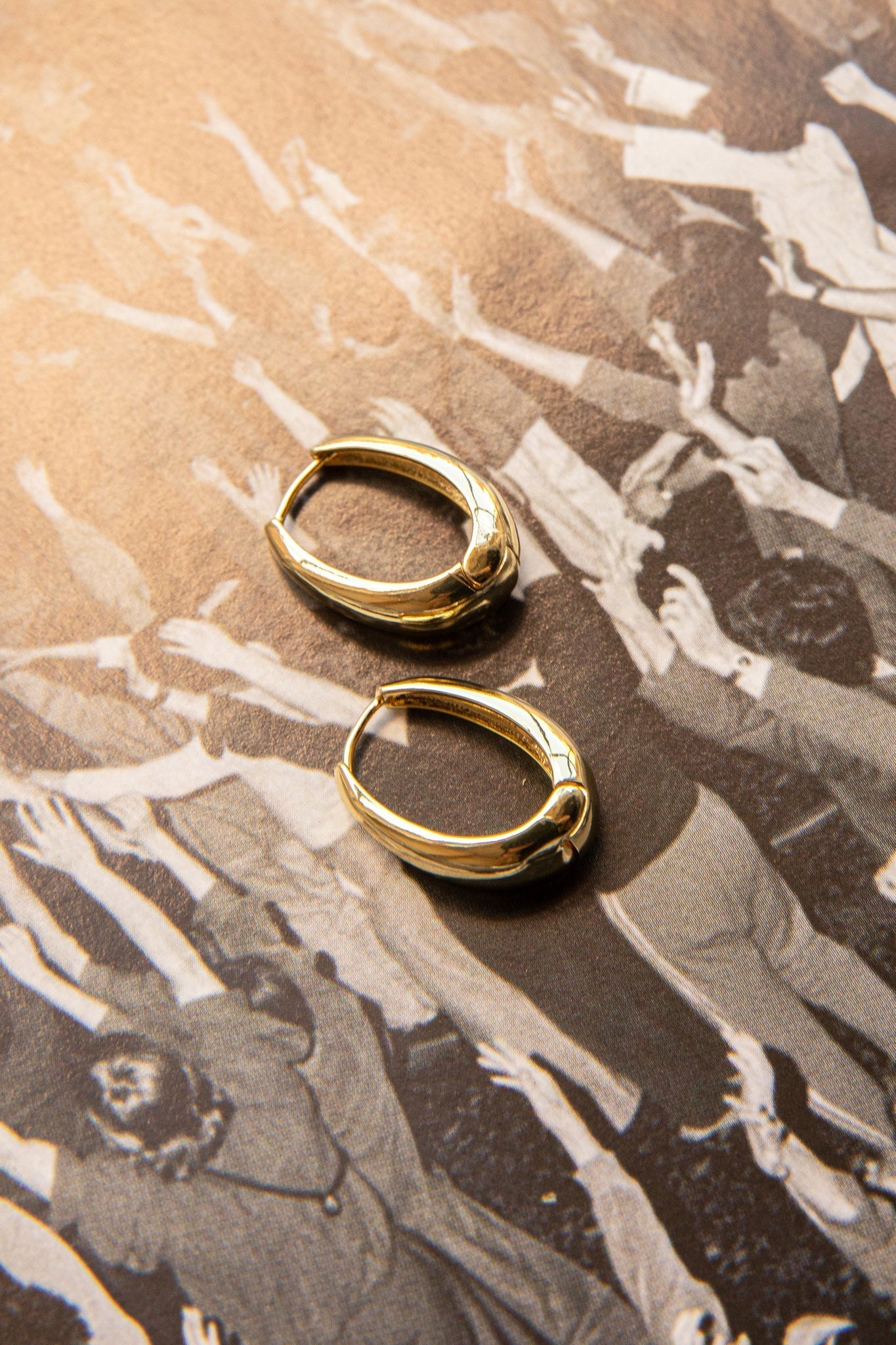 Helena Gold Hoop Earrings