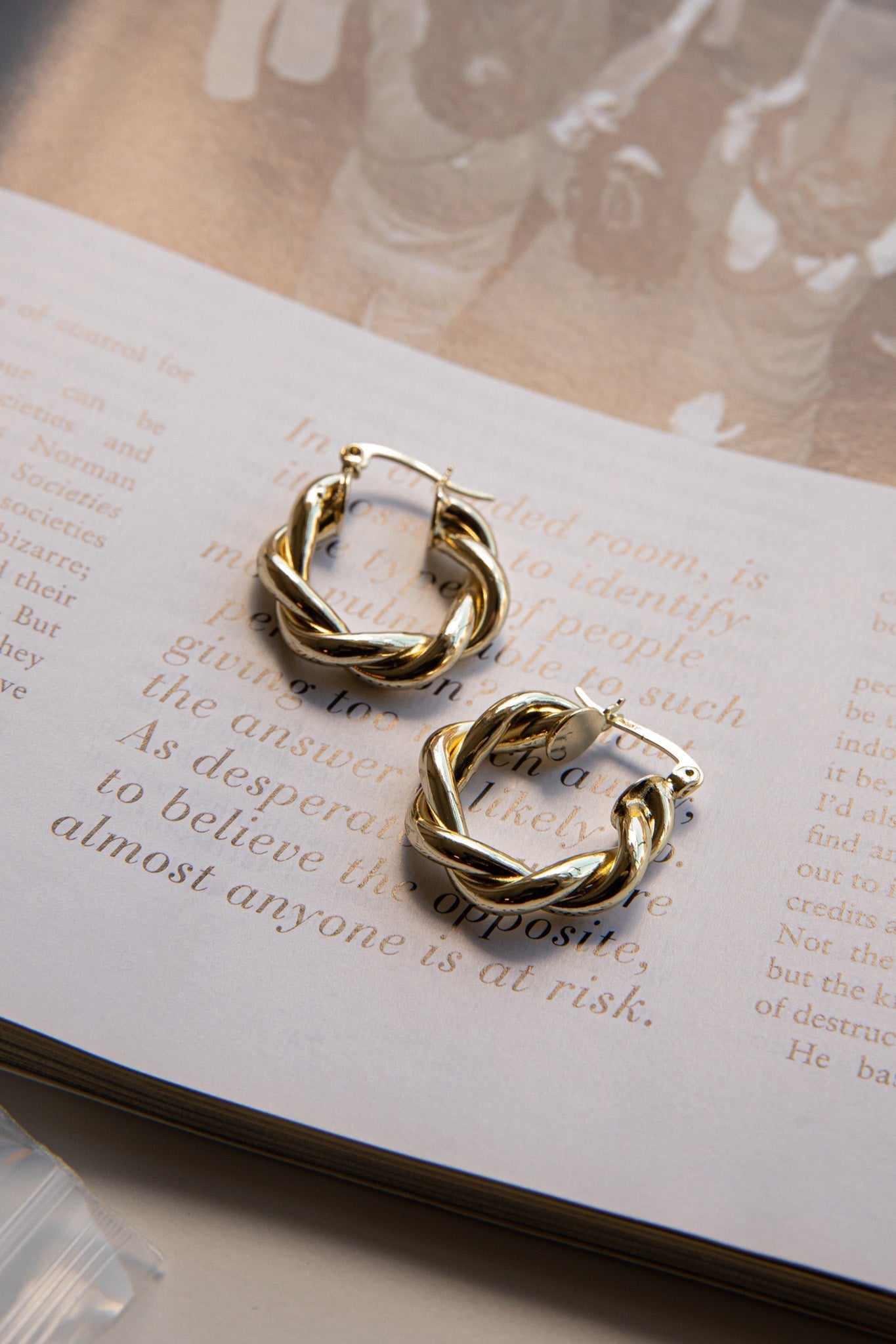 Fate Hoop Earrings in Gold