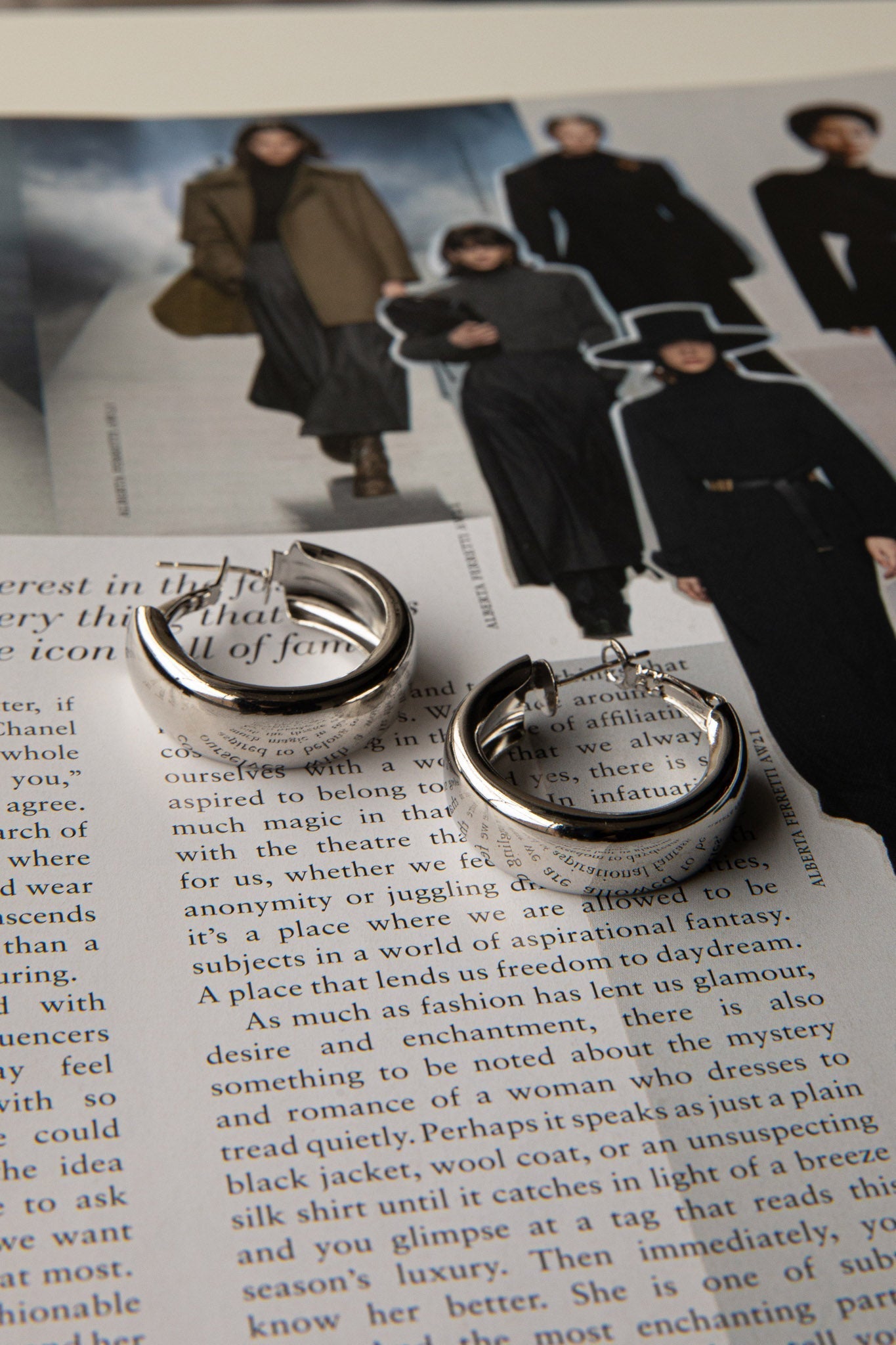 Osiris Silver Hoop Earrings