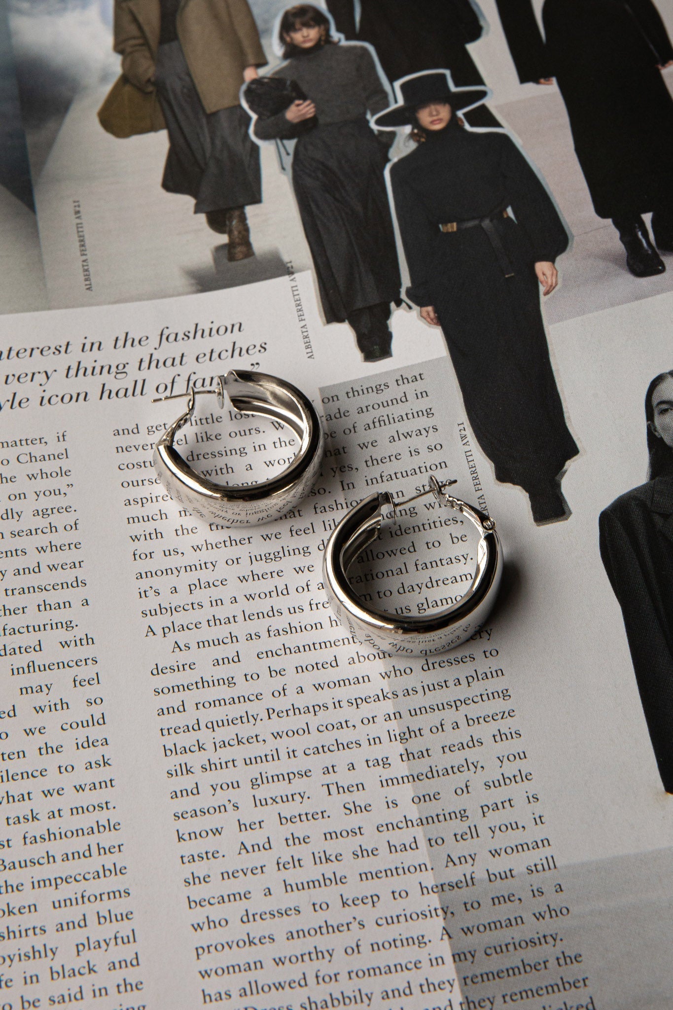 Osiris Silver Hoop Earrings