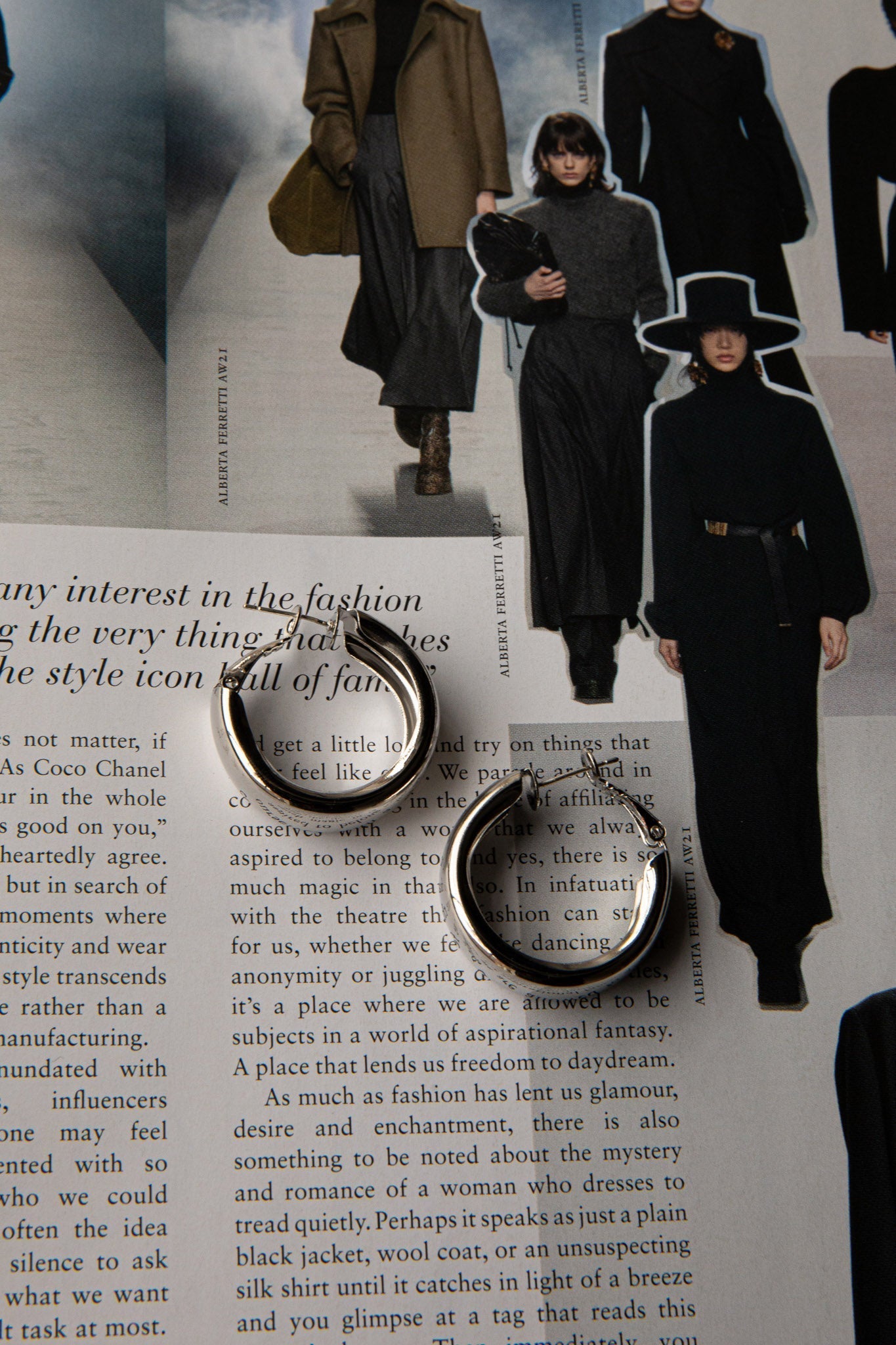 Osiris Silver Hoop Earrings