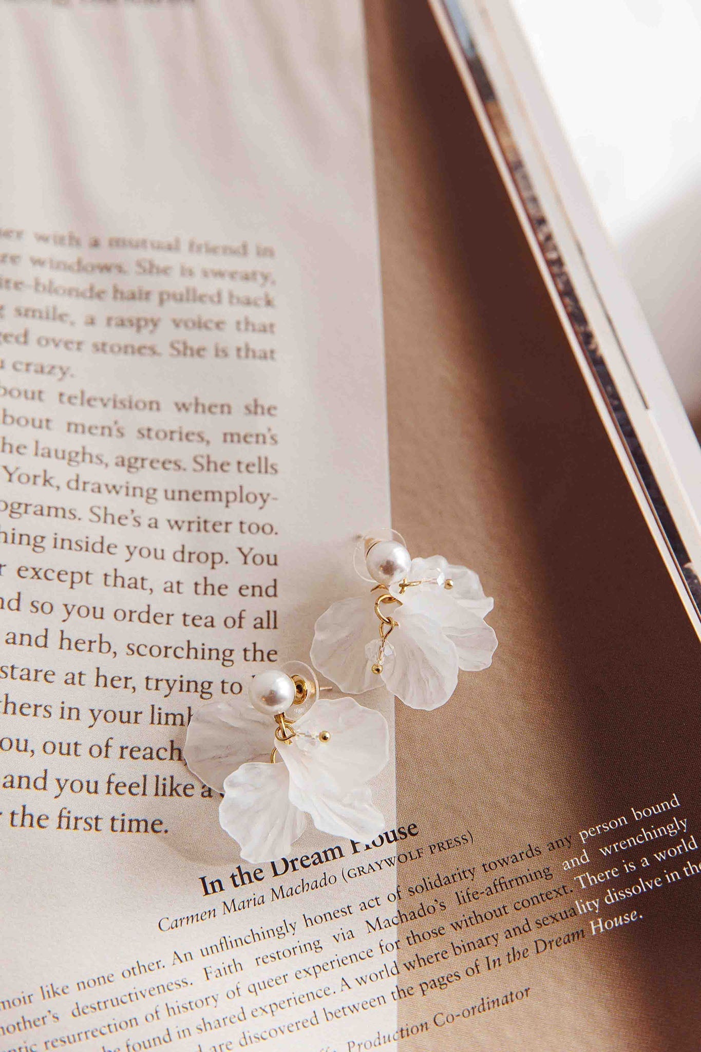 Angel Earth Petal Earrings Gold