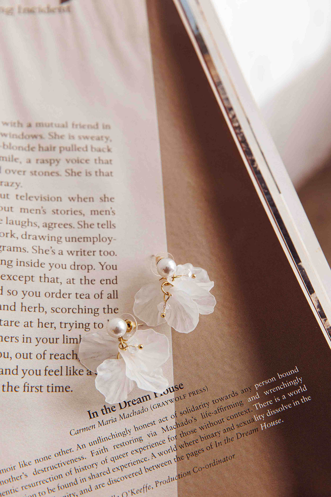 Angel Earth Petal Earrings Gold