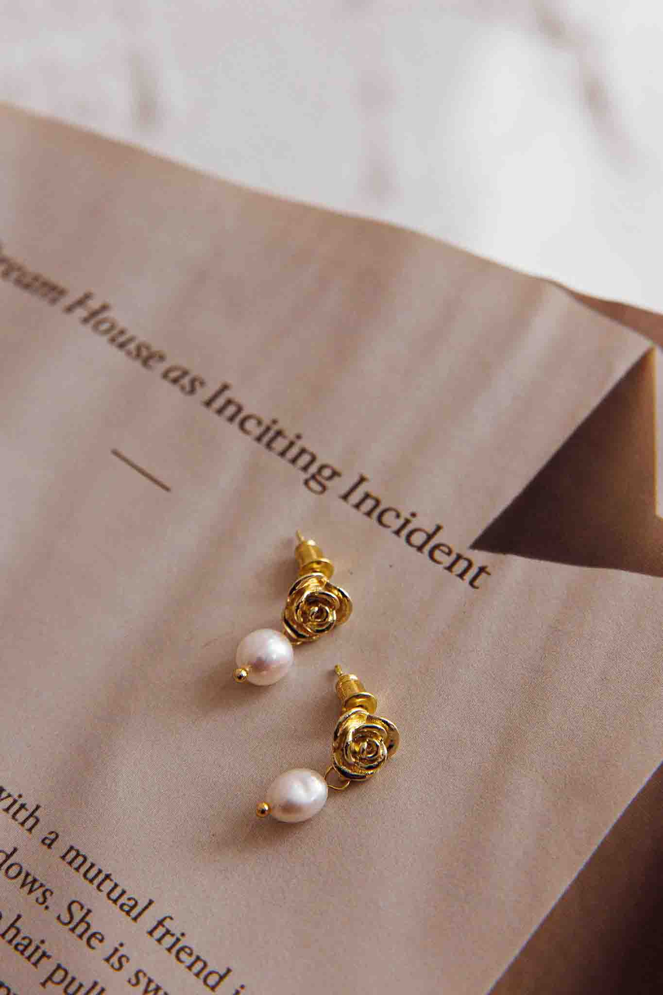 Garden Flower Pearl Earrings