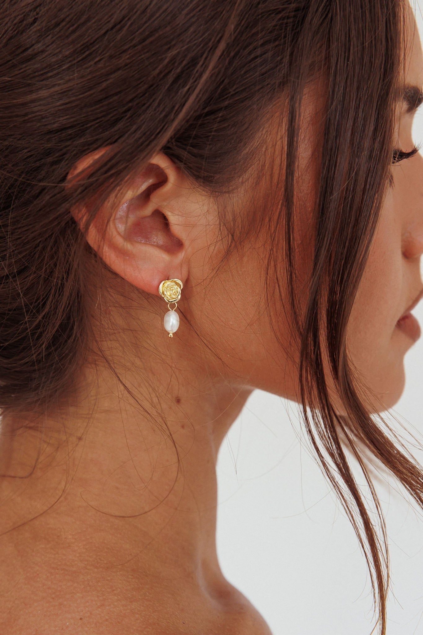 Garden Flower Pearl Earrings